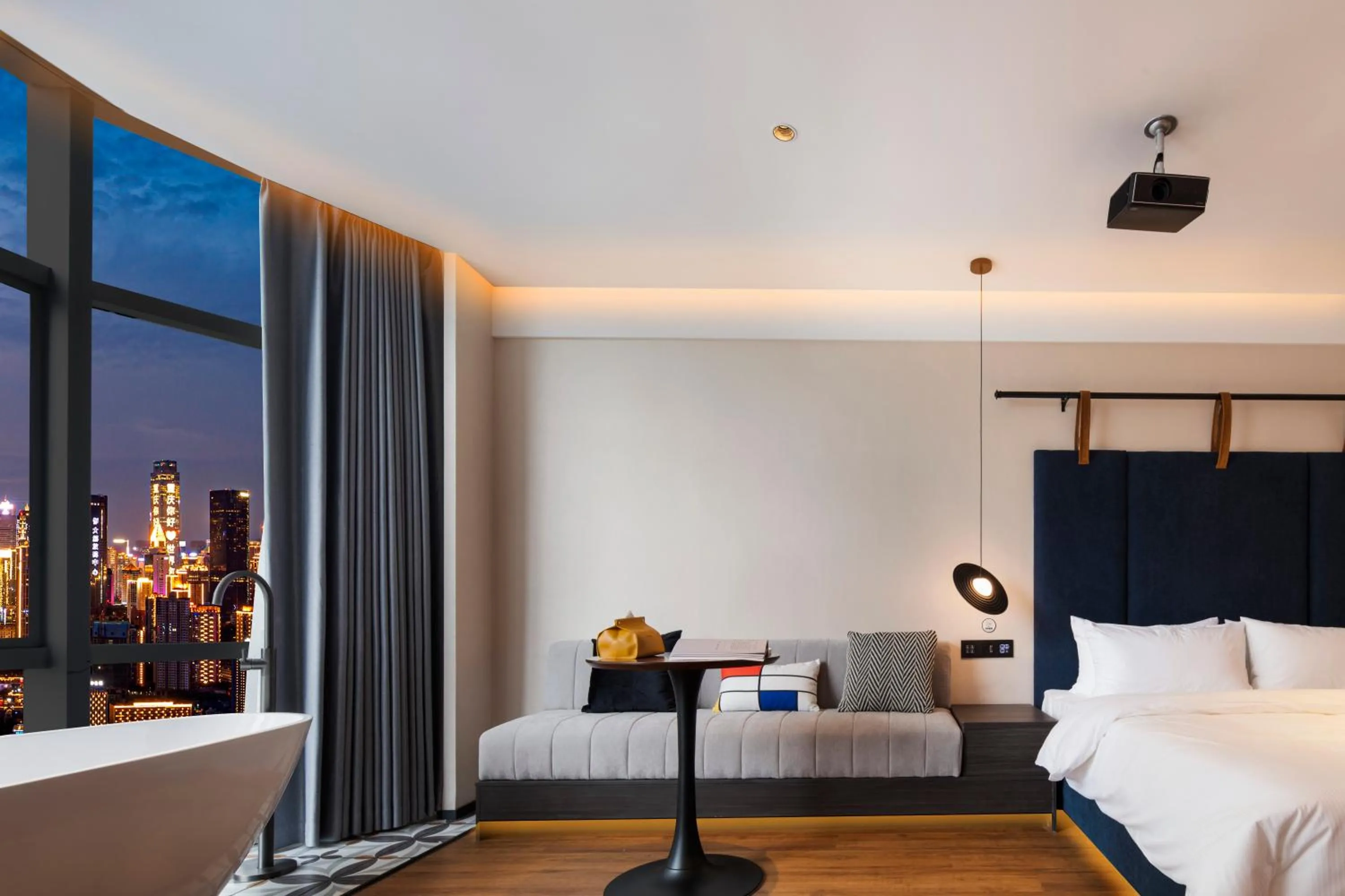 Bed in Mcsrh Hotel-ChongQing Jiefangbei Hongyadon