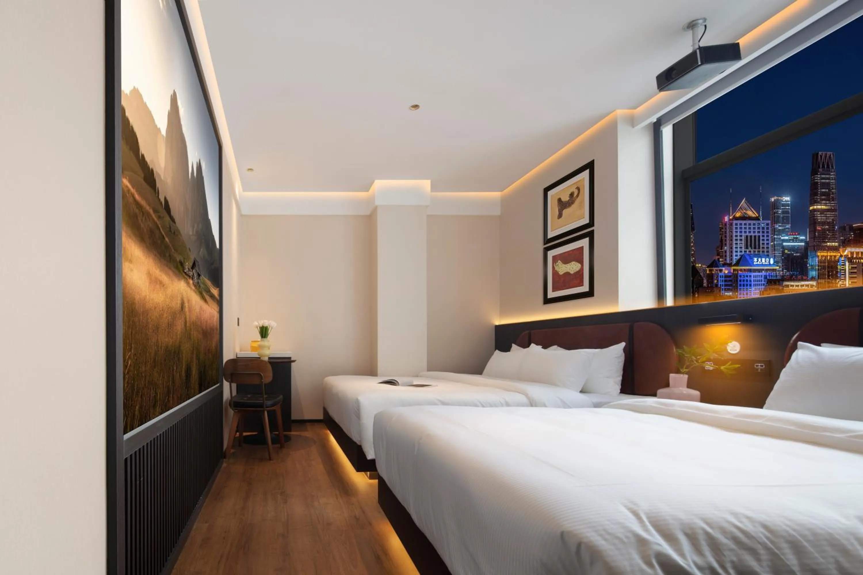 Bed in Mcsrh Hotel-ChongQing Jiefangbei Hongyadon