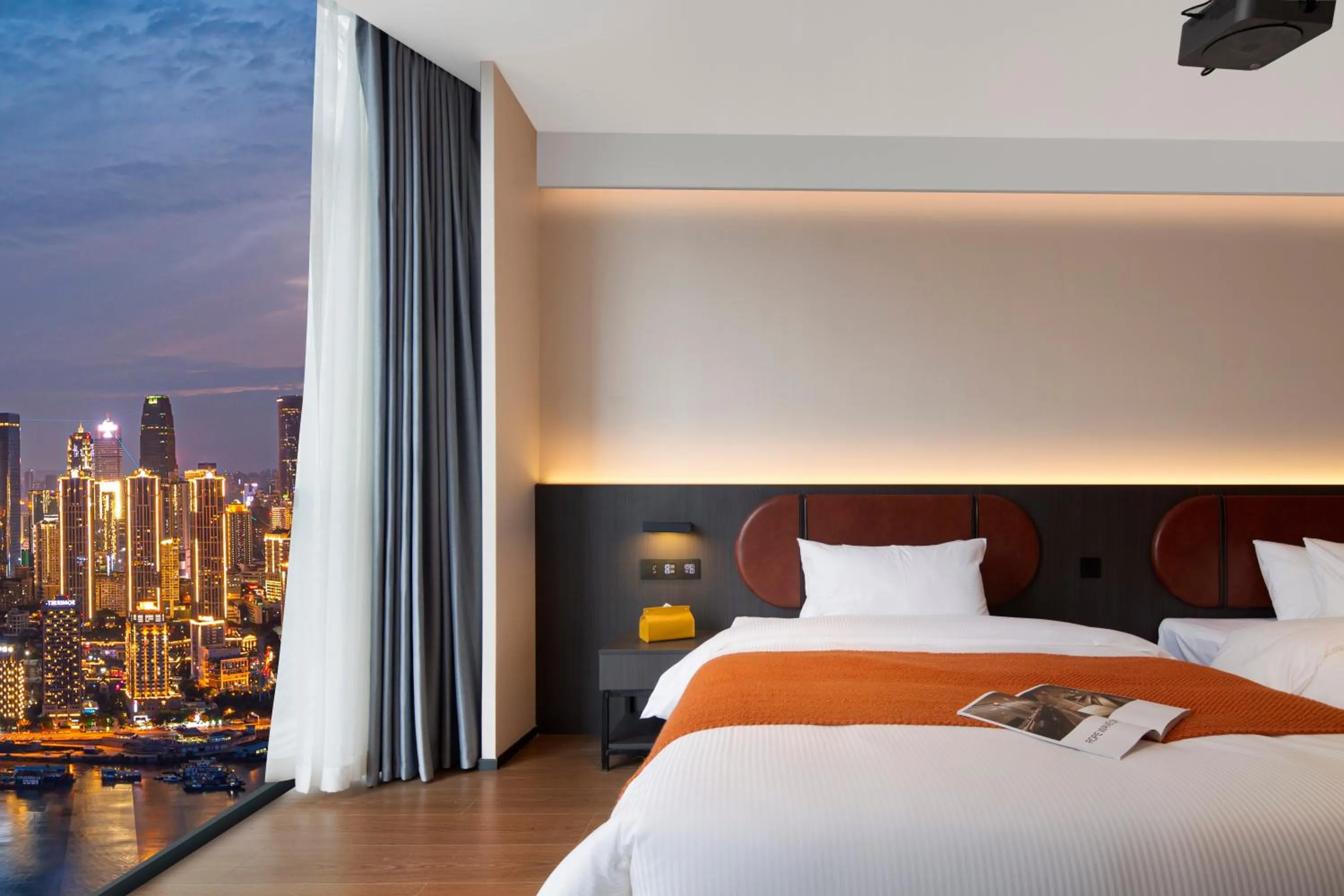 Bed in Mcsrh Hotel-ChongQing Jiefangbei Hongyadon