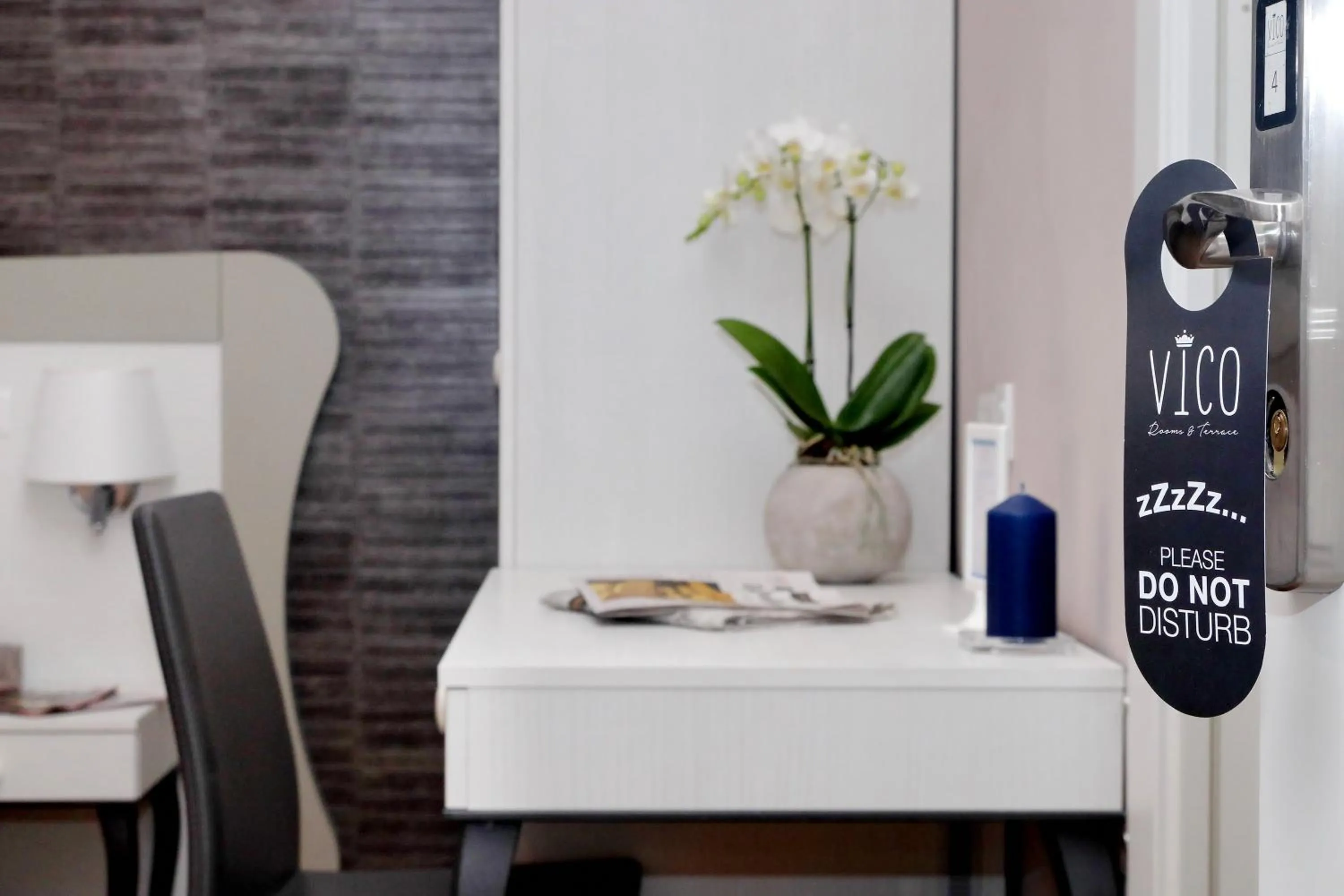 Decorative detail in Vico Rooms and Terrace