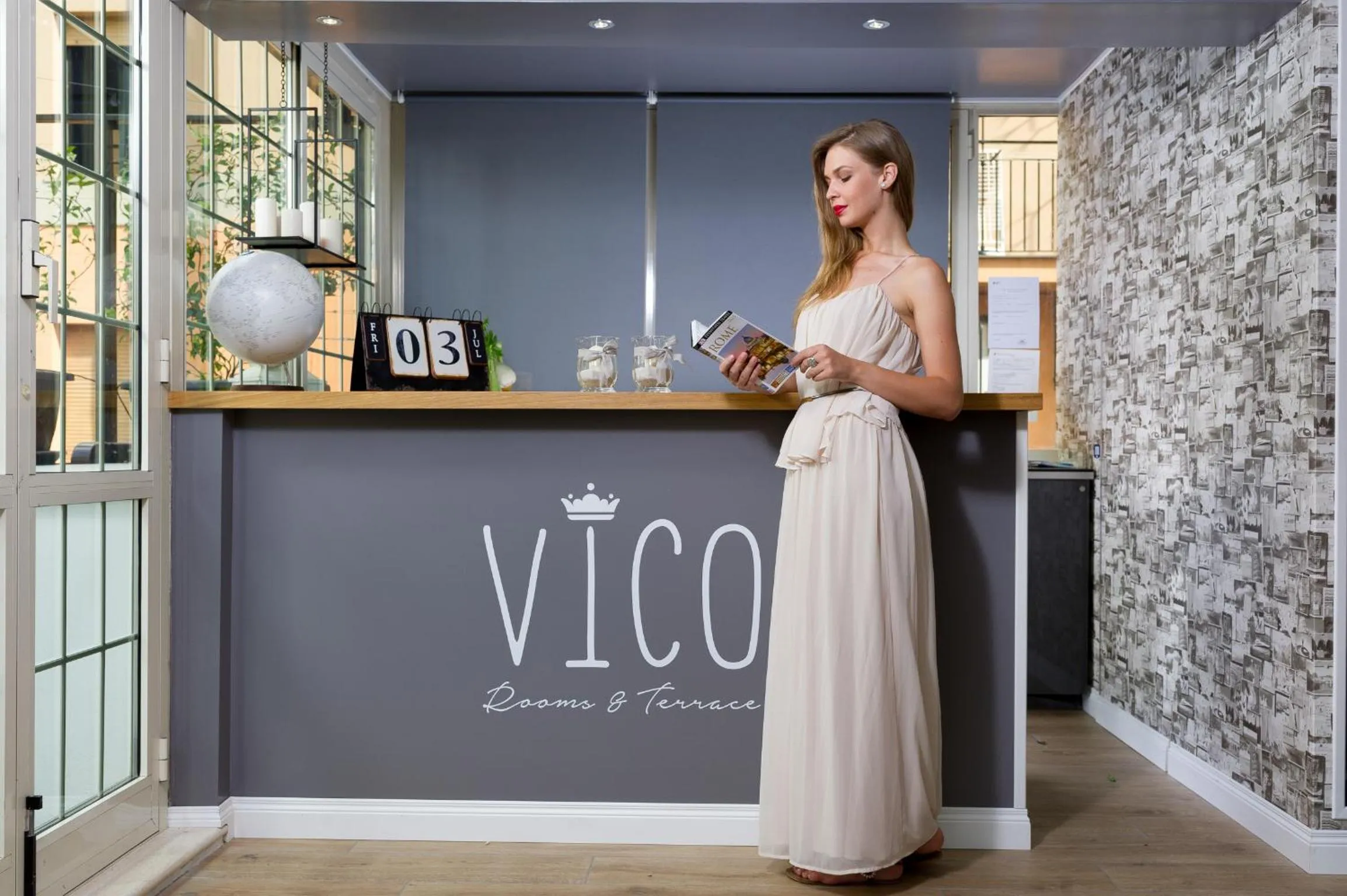 Lobby or reception in Vico Rooms and Terrace