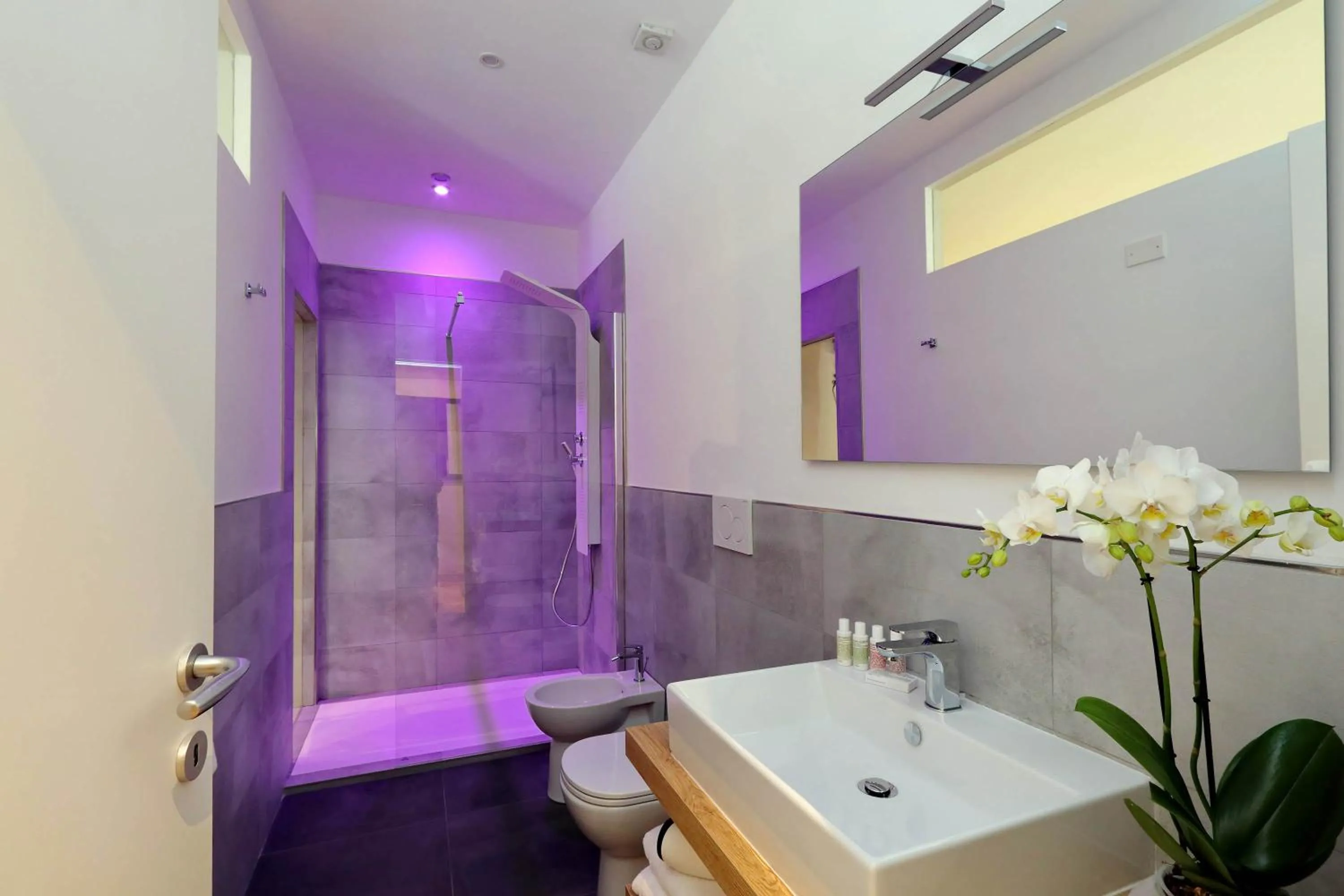 Shower in Vico Rooms and Terrace