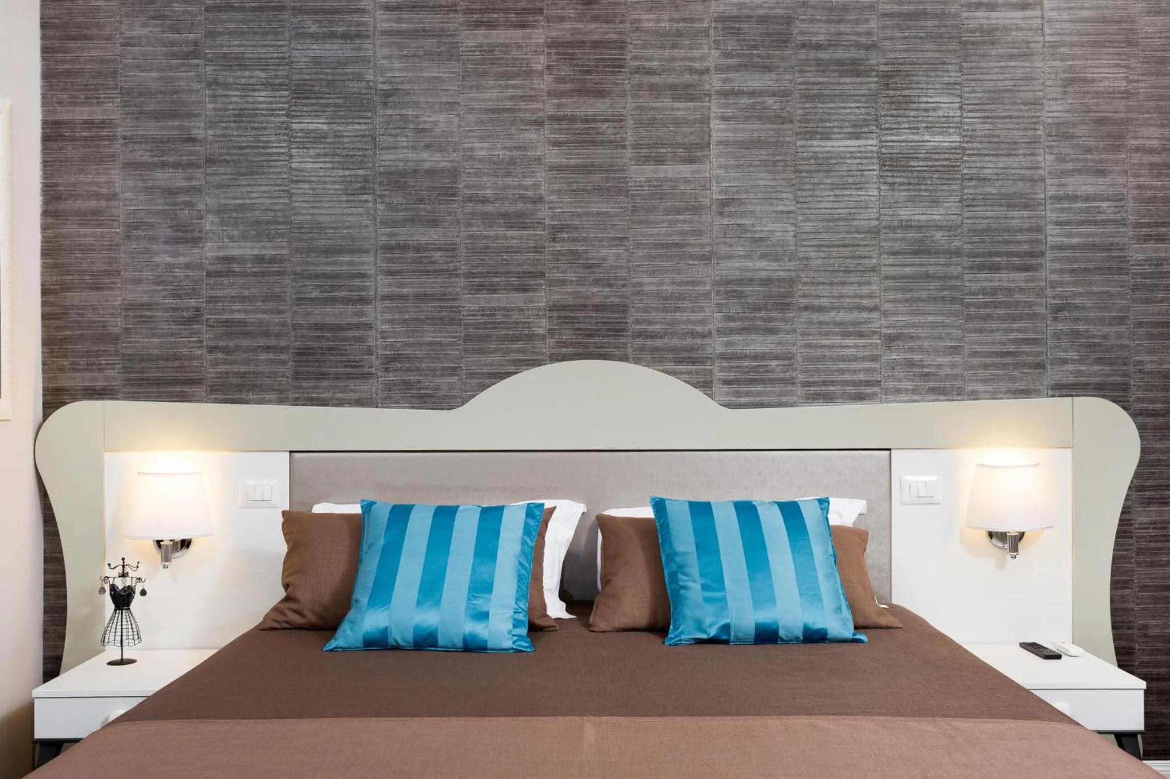 Decorative detail, Bed in Vico Rooms and Terrace