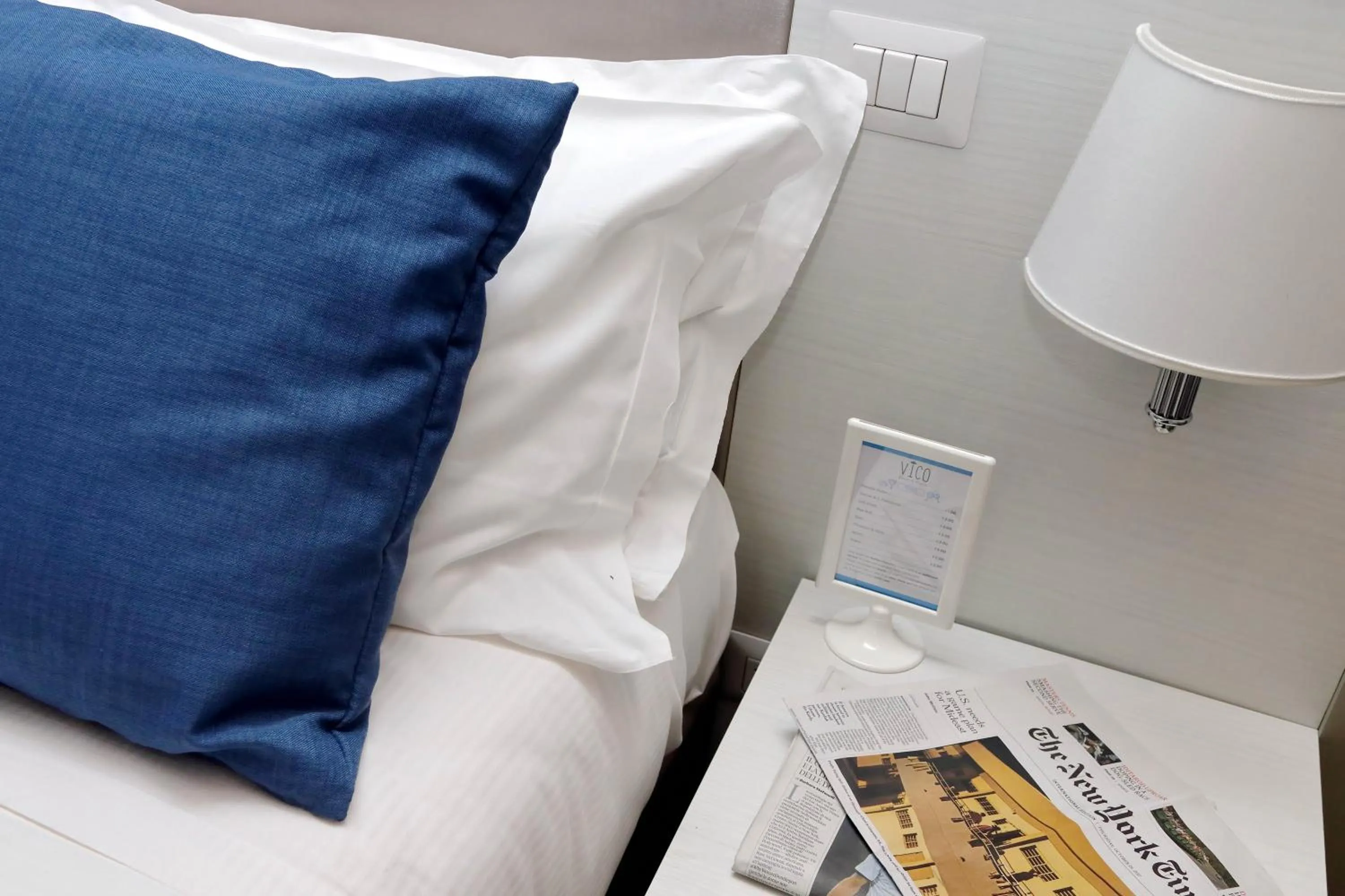 Decorative detail, Bed in Vico Rooms and Terrace