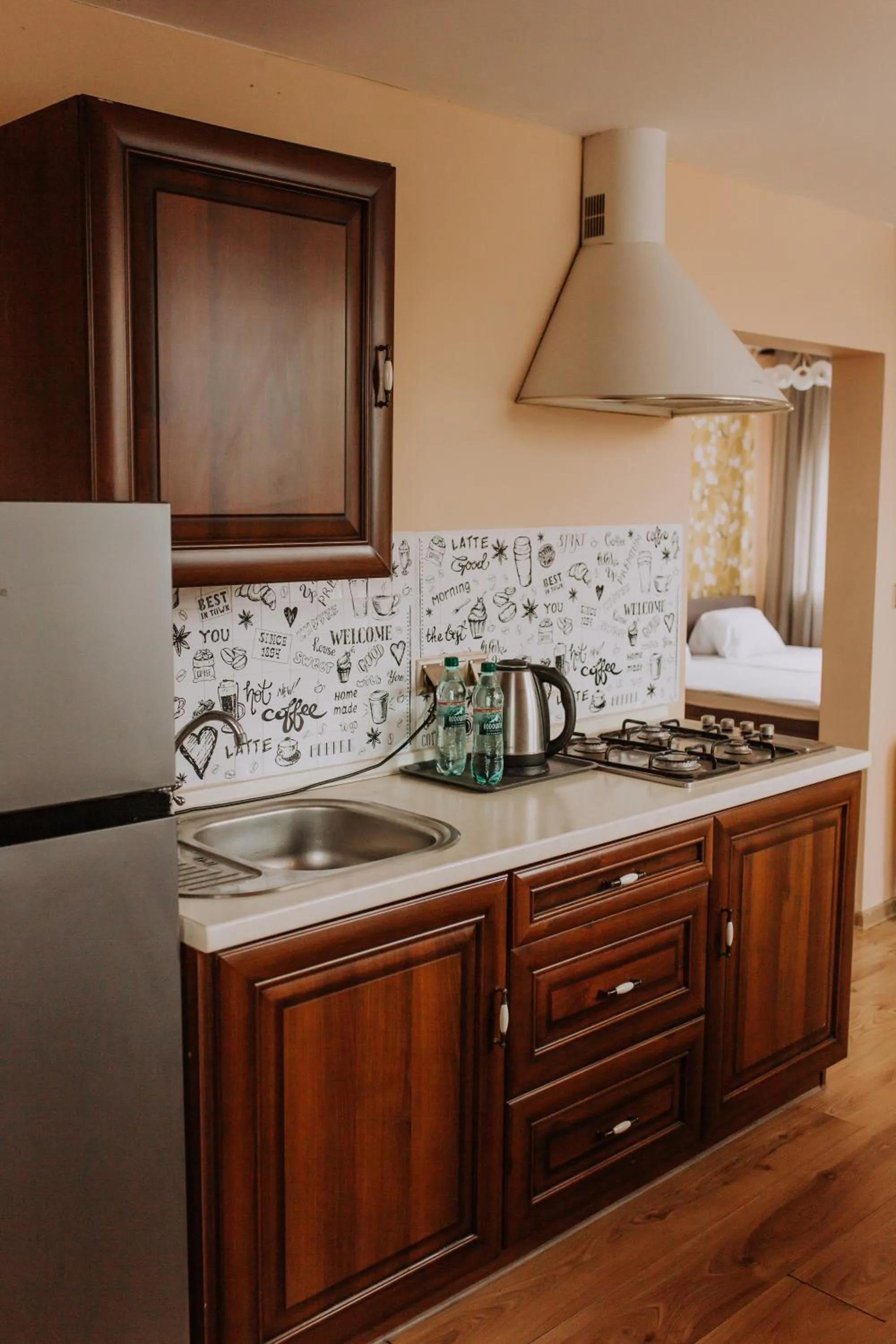 Kitchen or kitchenette in Gościniec Celina