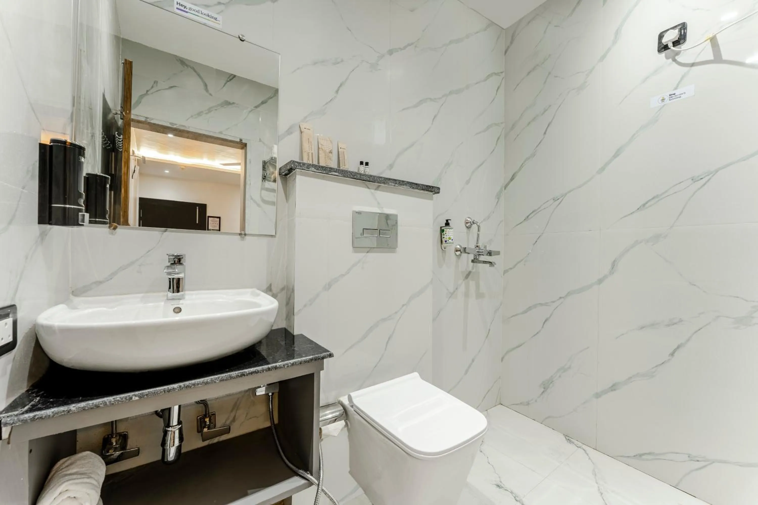 Bathroom in Treebo Divine Stay Prayagraj