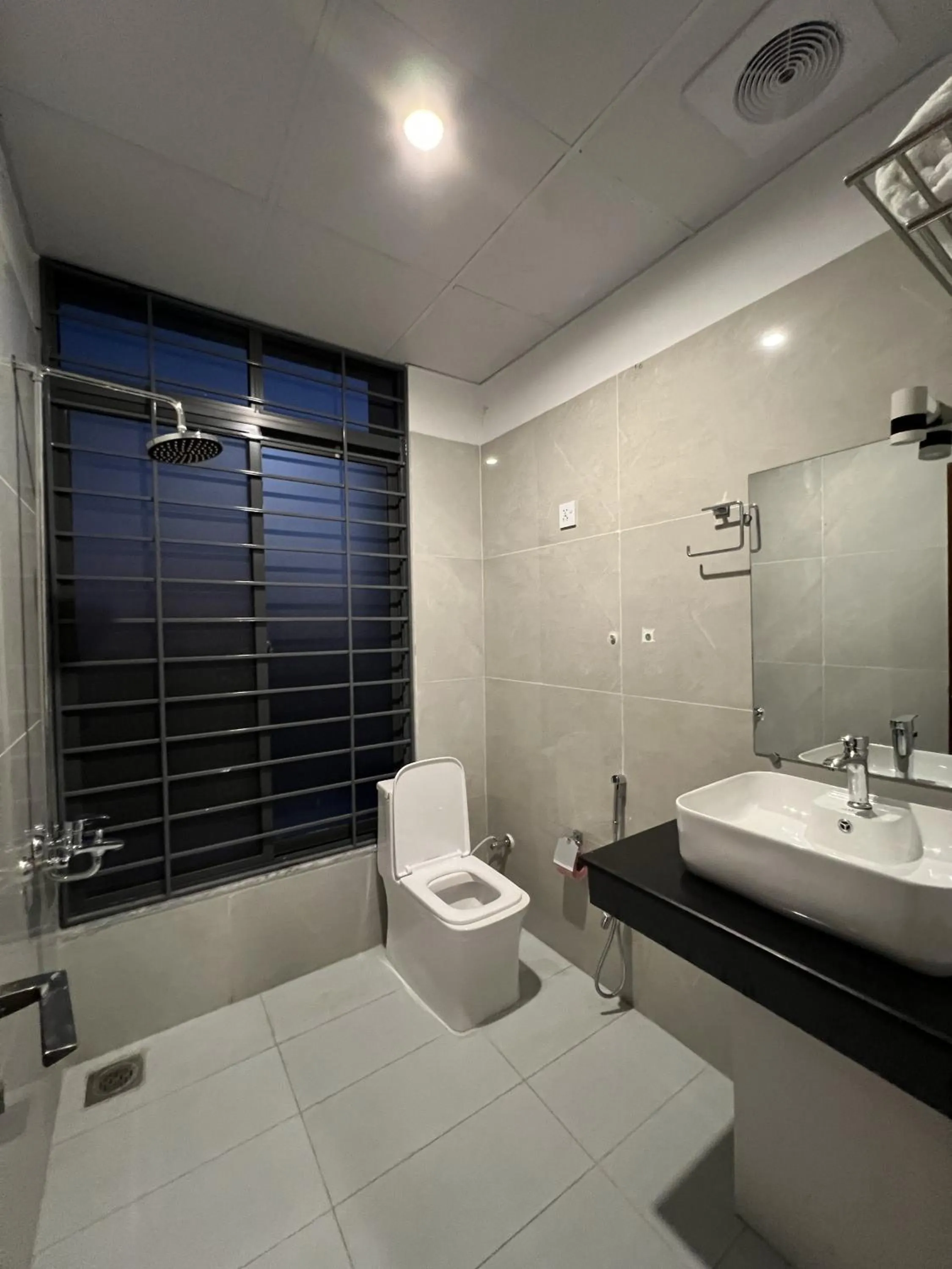 Shower in Courteous Hotel