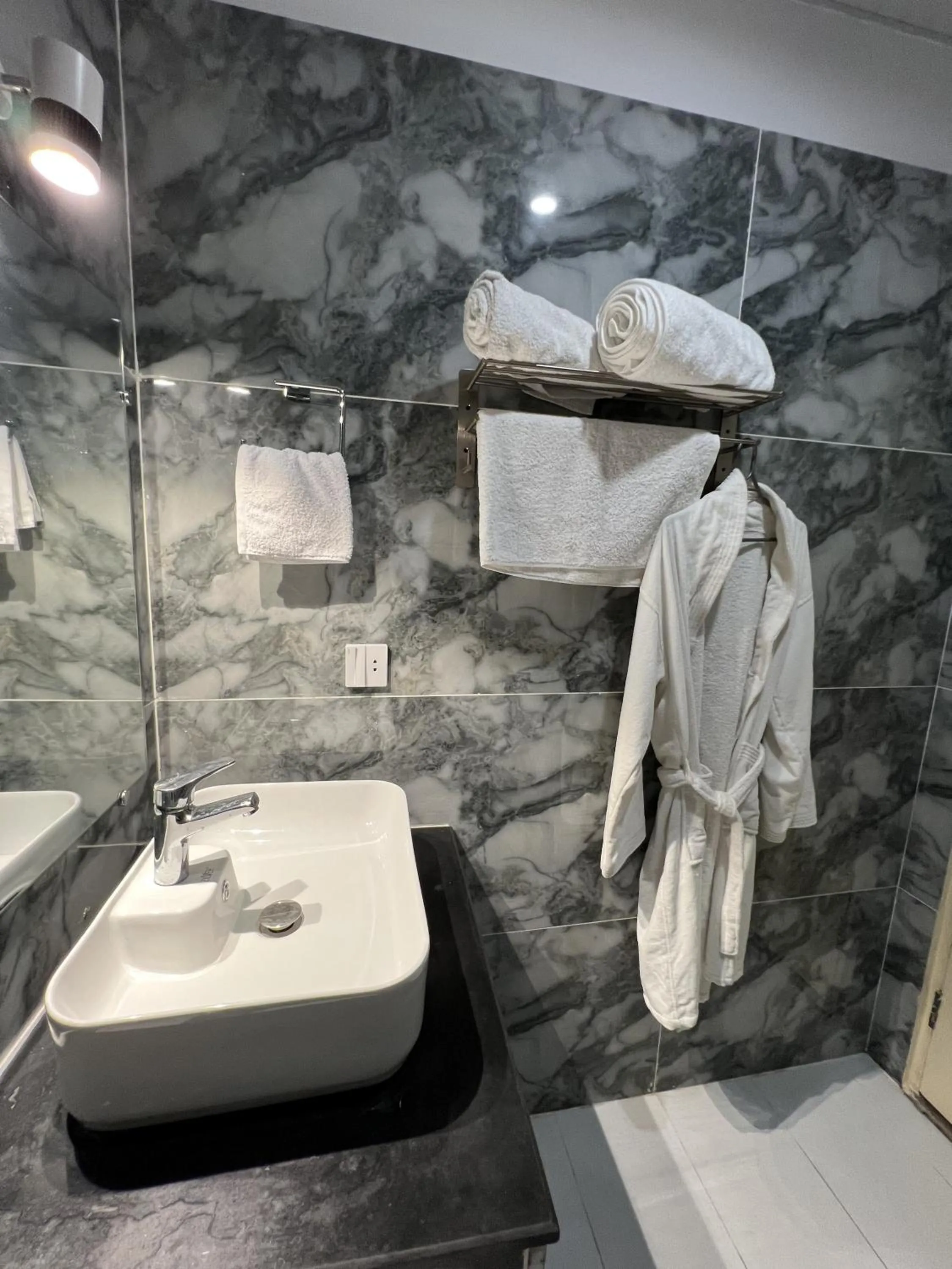 Shower in Courteous Hotel