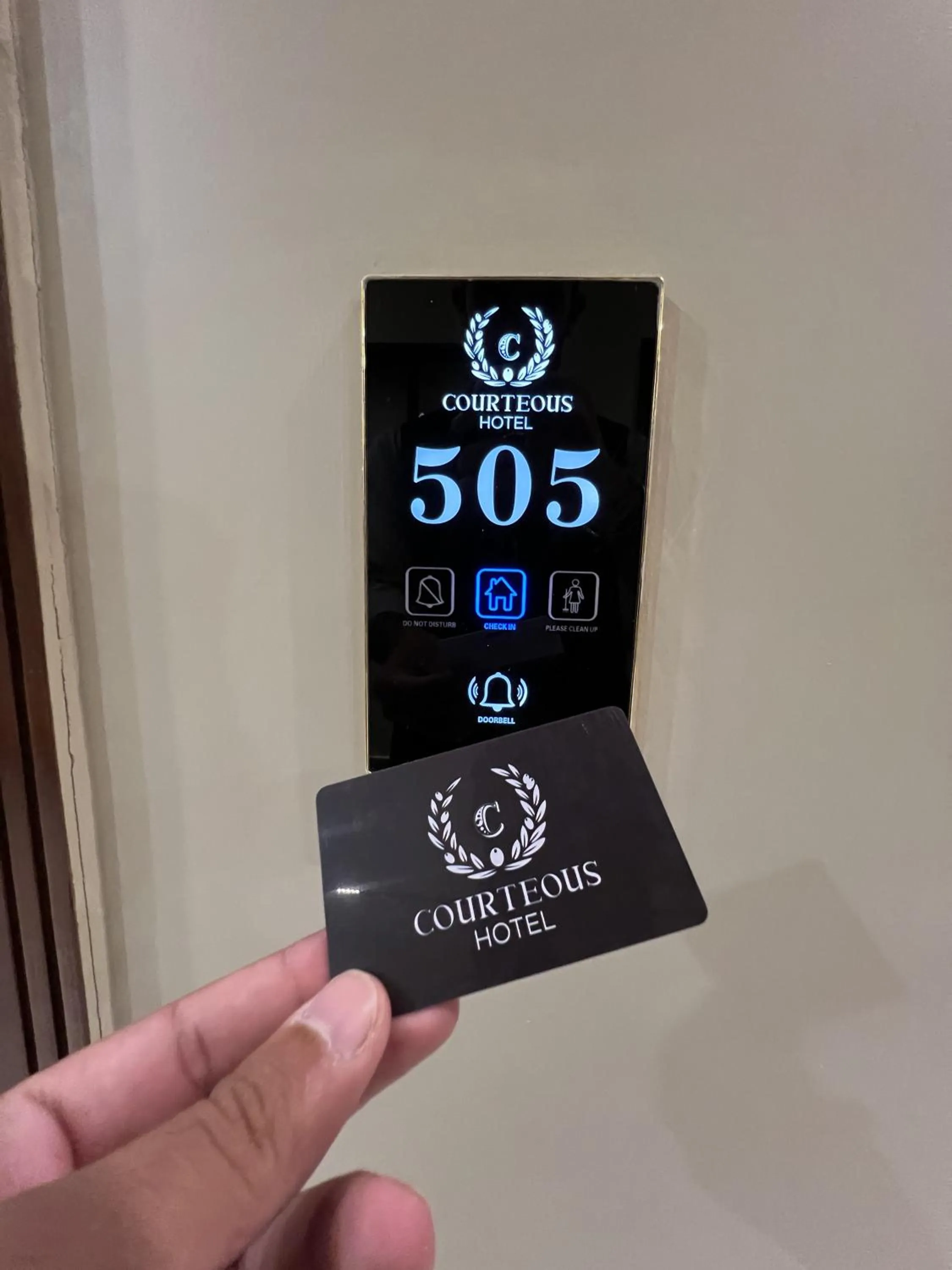 Property logo or sign in Courteous Hotel