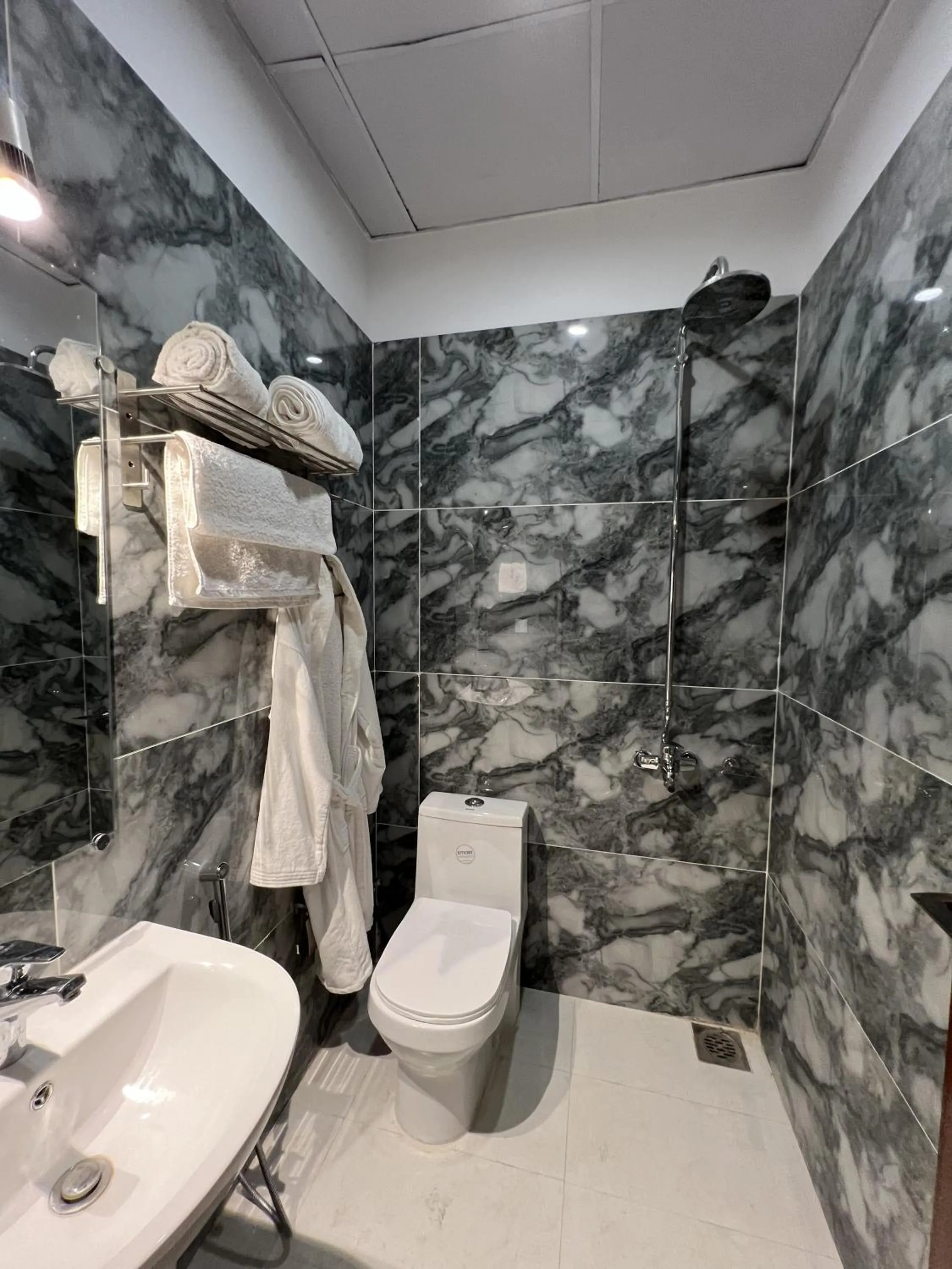Shower in Courteous Hotel