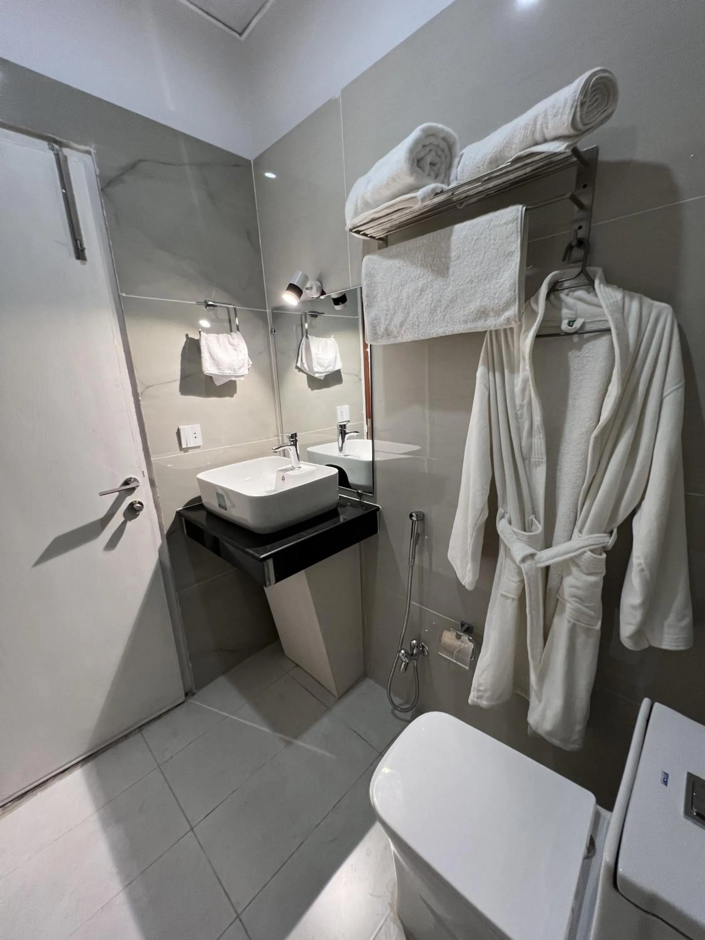 Shower in Courteous Hotel