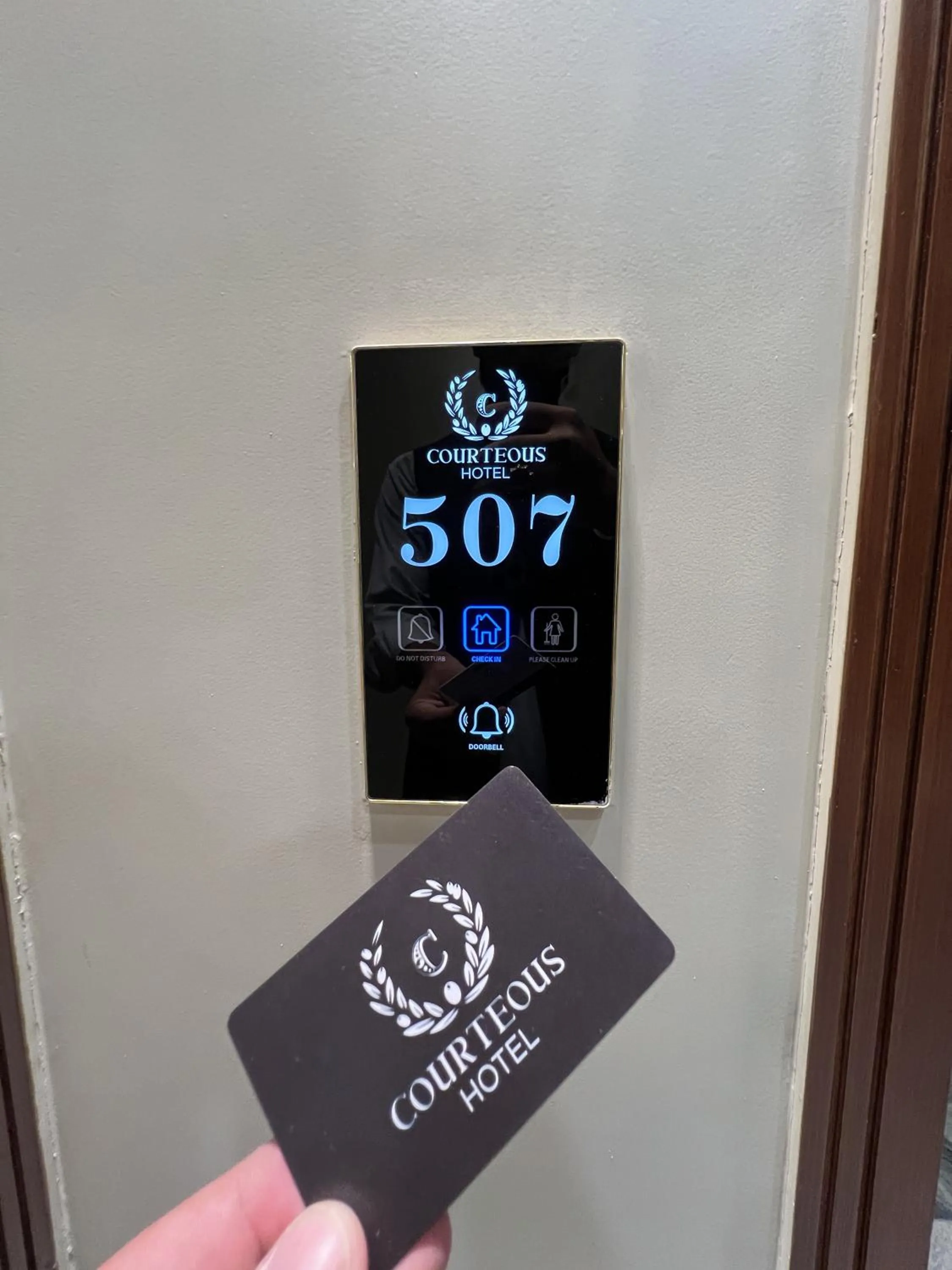 Property logo or sign in Courteous Hotel