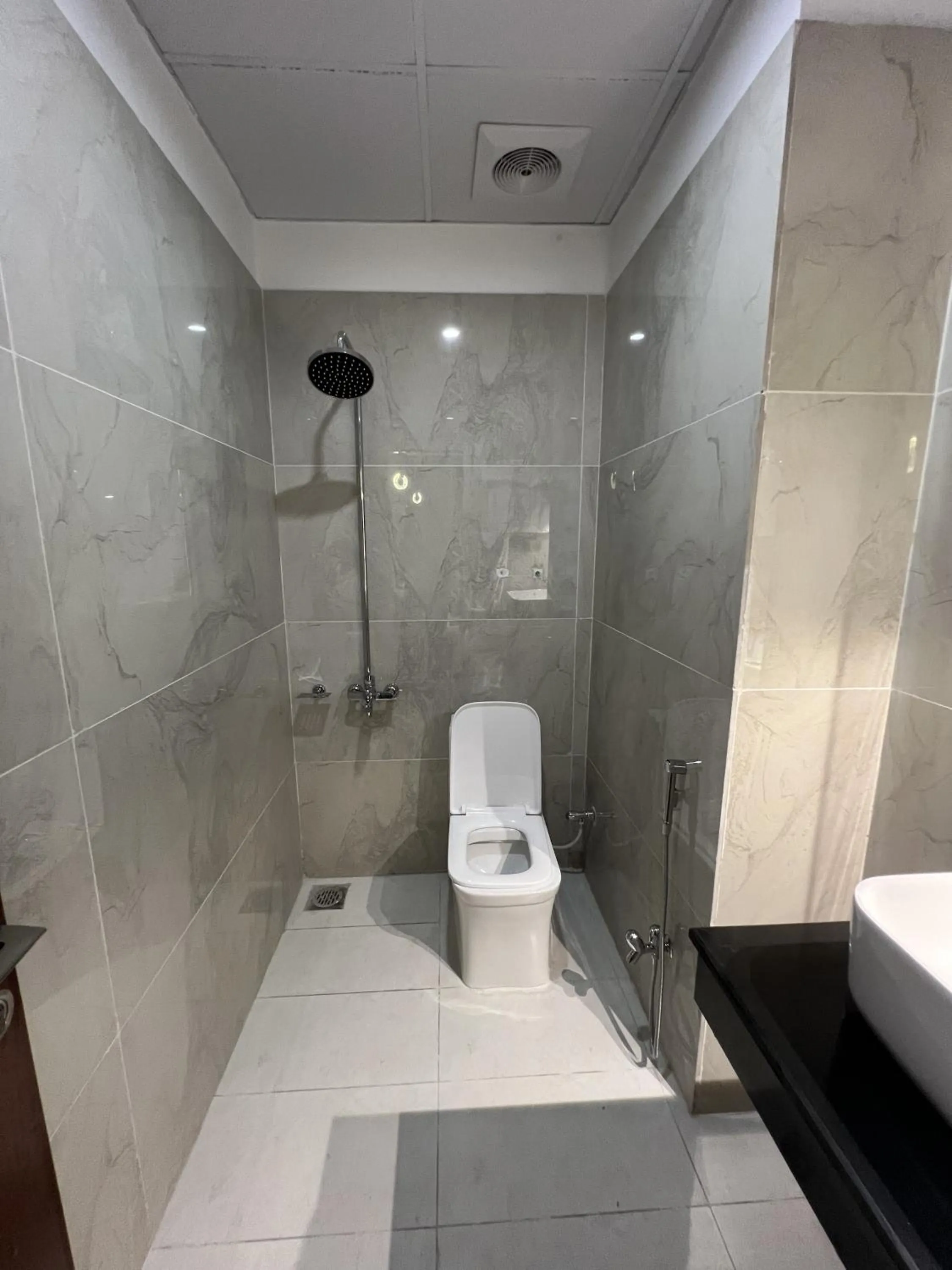 Shower in Courteous Hotel