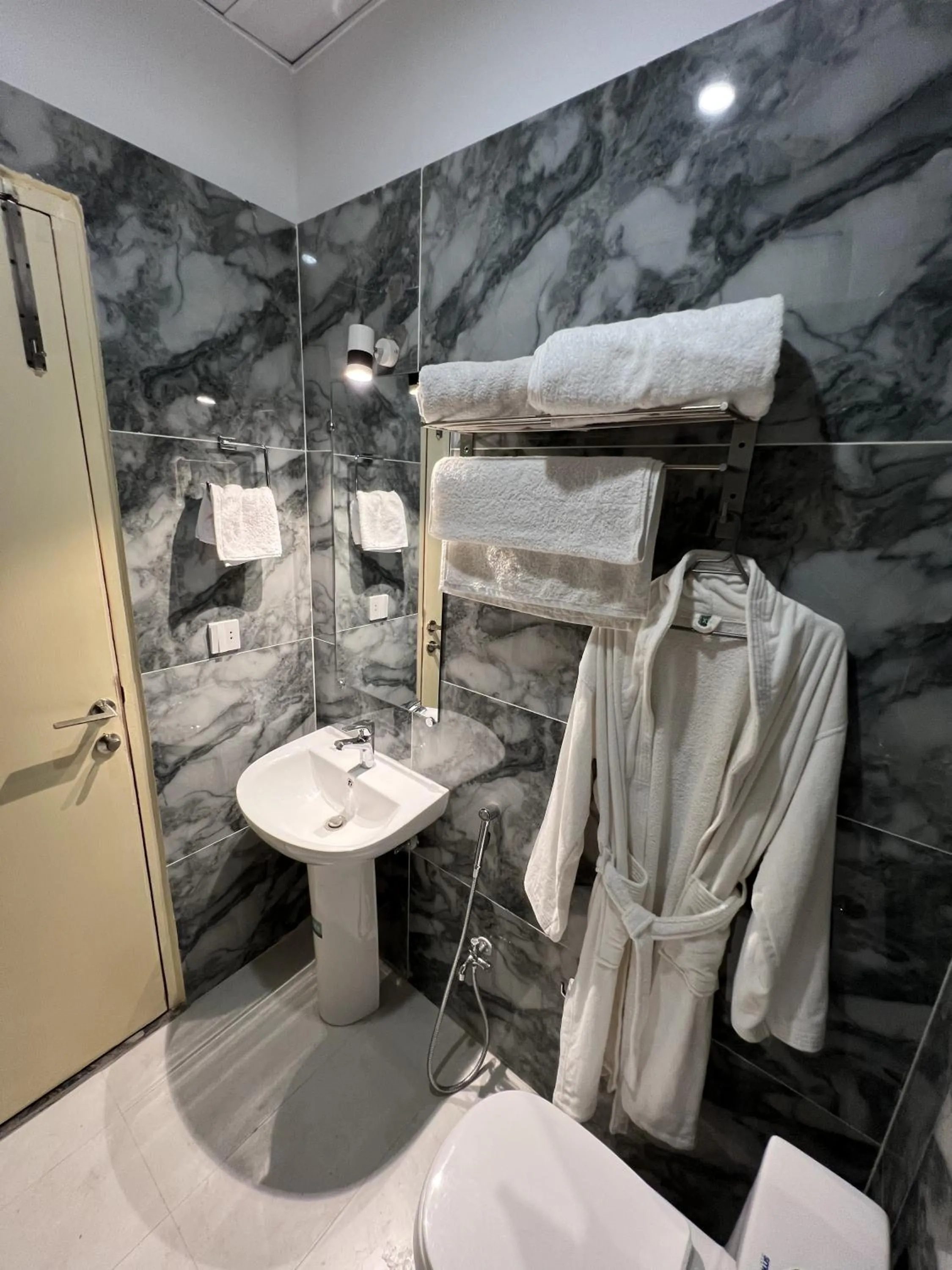 Shower in Courteous Hotel
