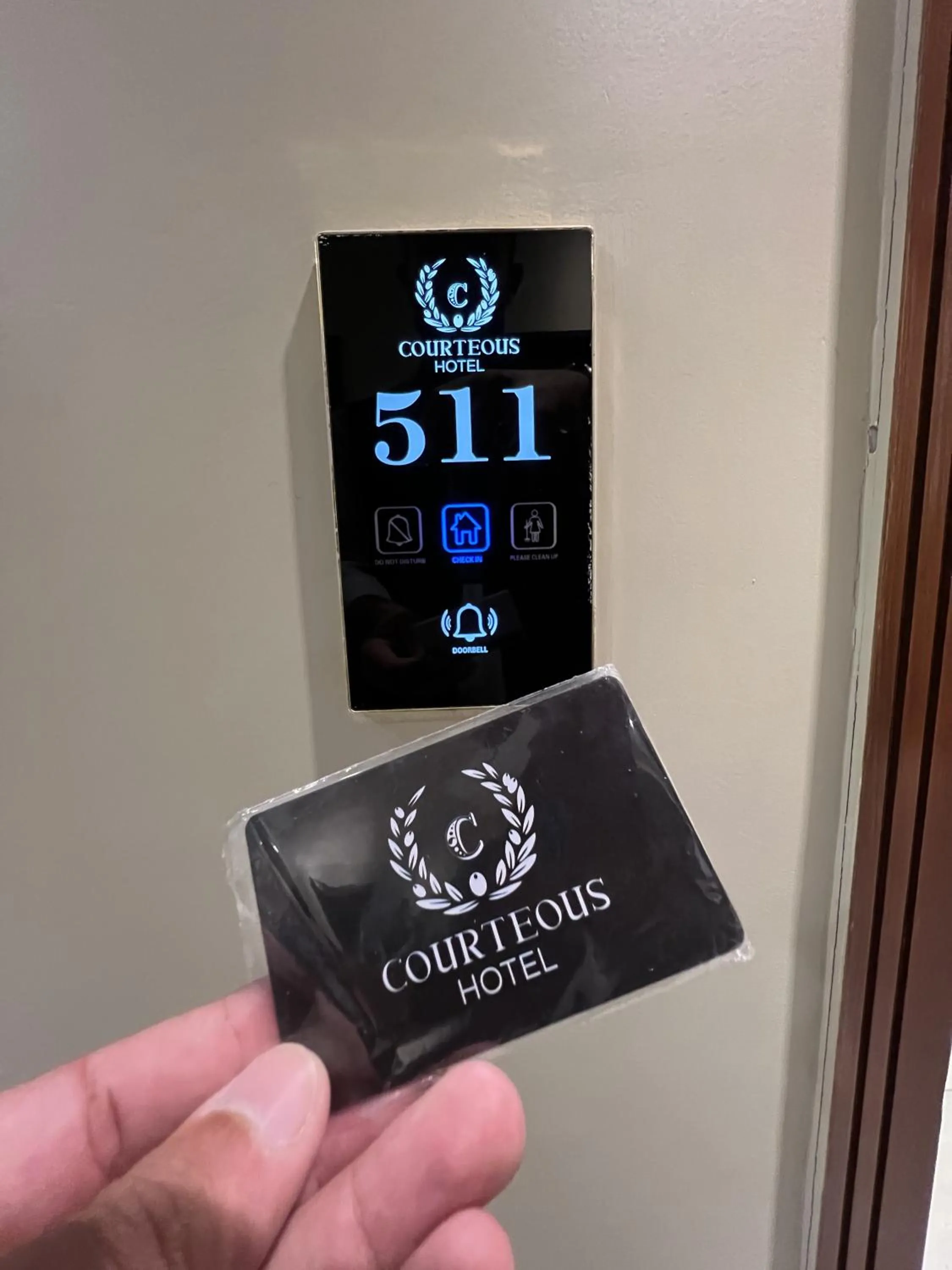 Property logo or sign in Courteous Hotel