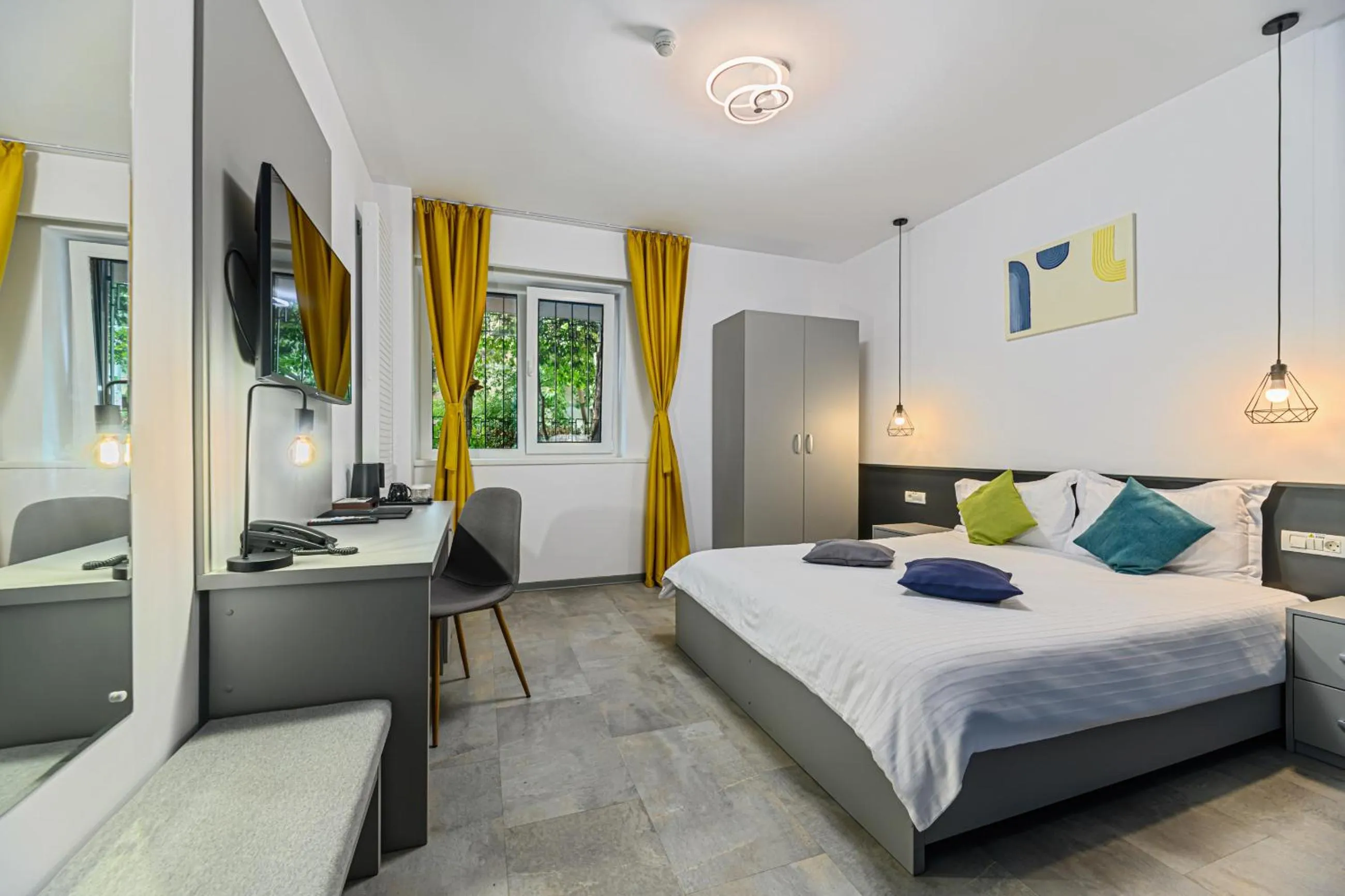 Bed in Johann Strauss Hotel