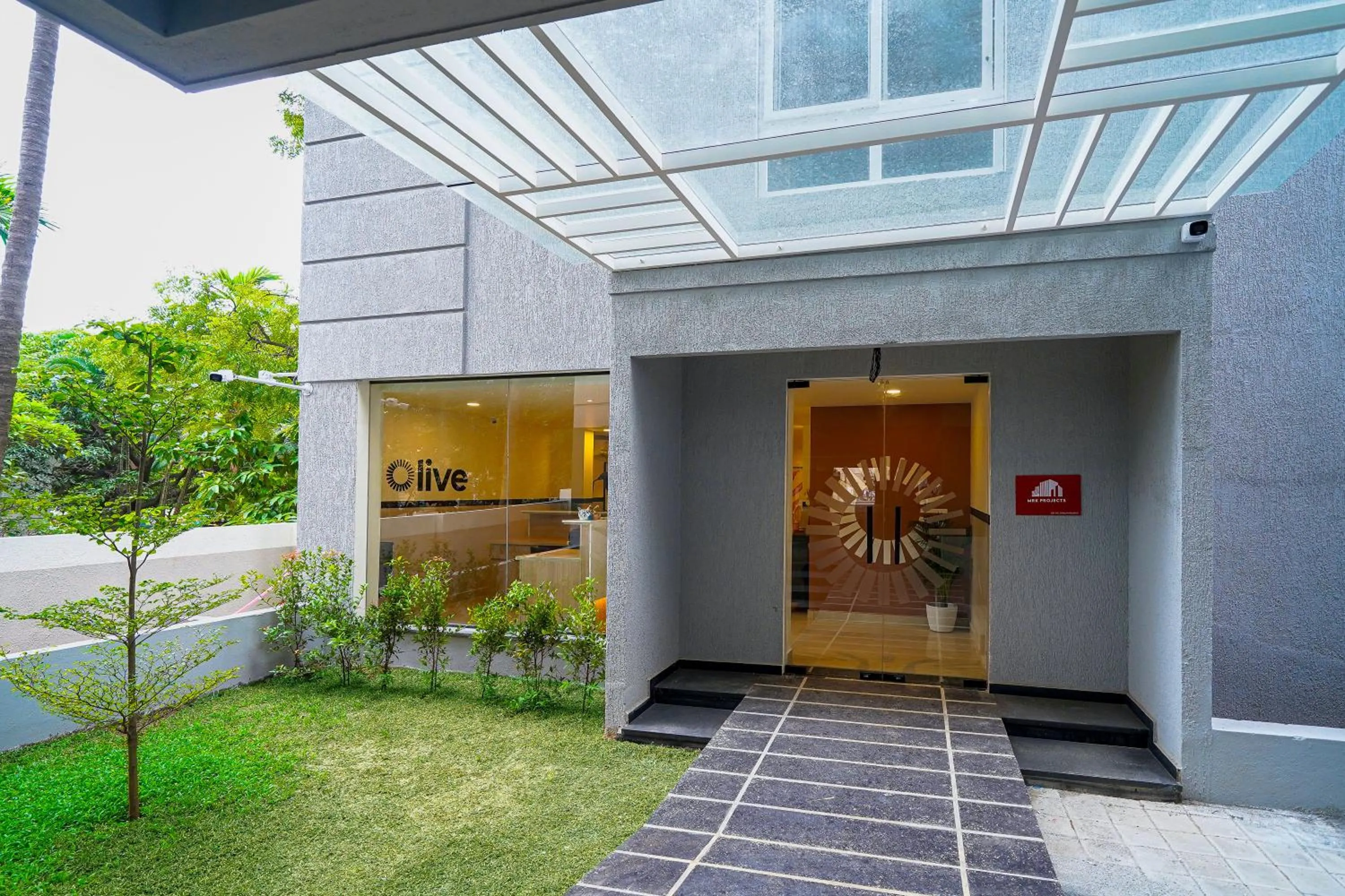 Facade/entrance in Olive Hotel Hoodi by Embassy Group