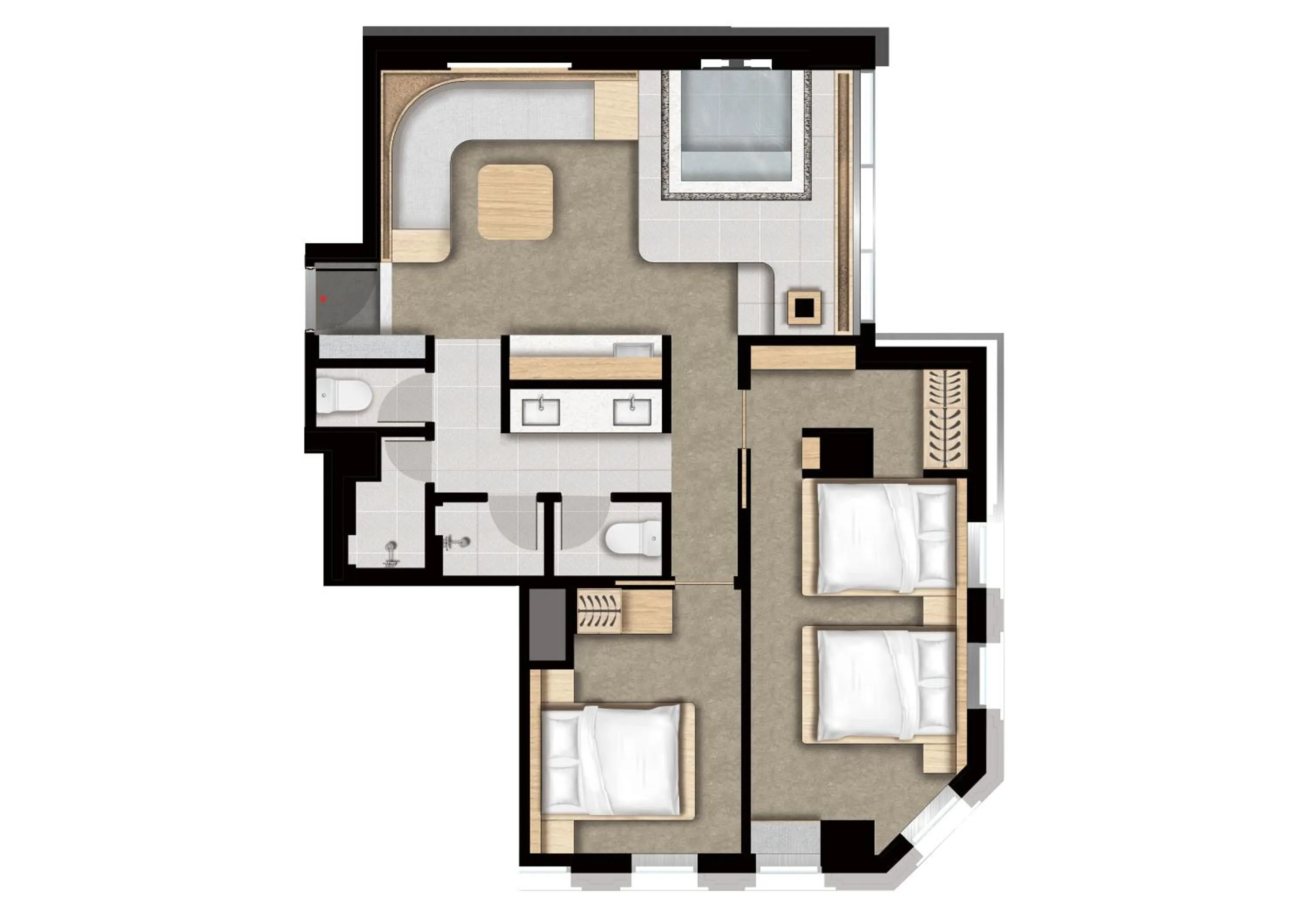 Floor plan in UH Suite The Coex