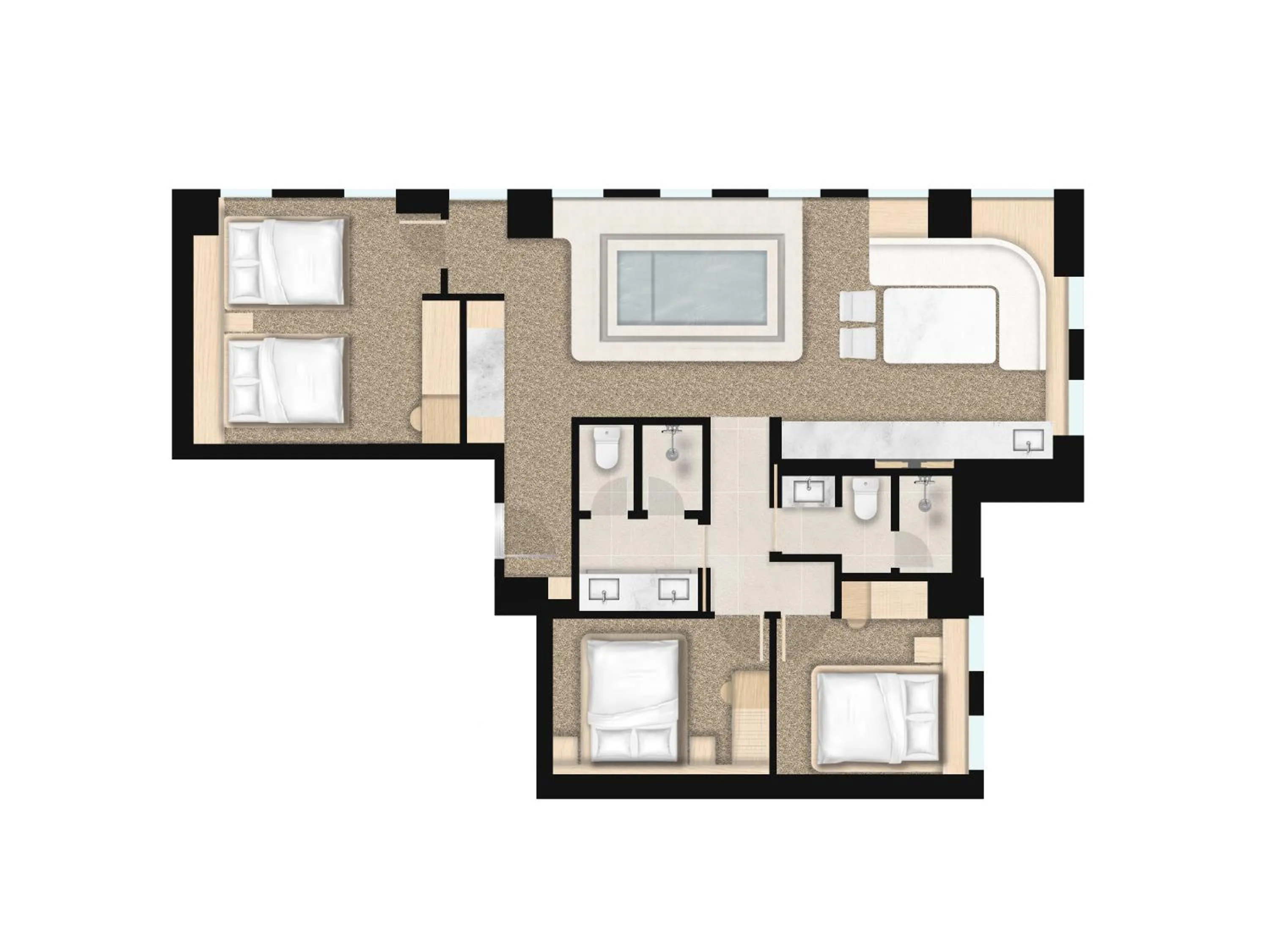 Floor plan in UH Suite The Coex