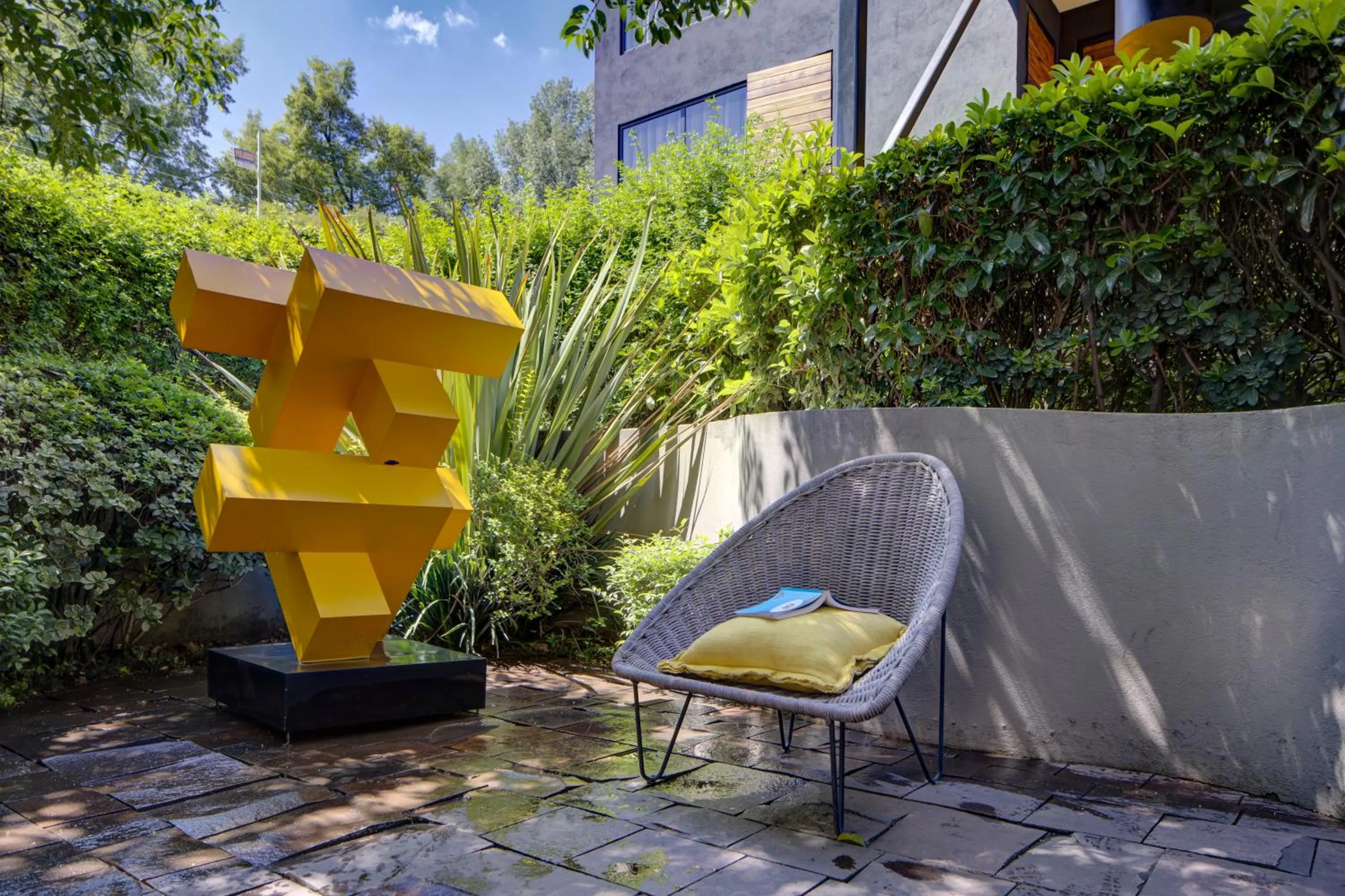 Garden view in Hacienda Peña Pobre