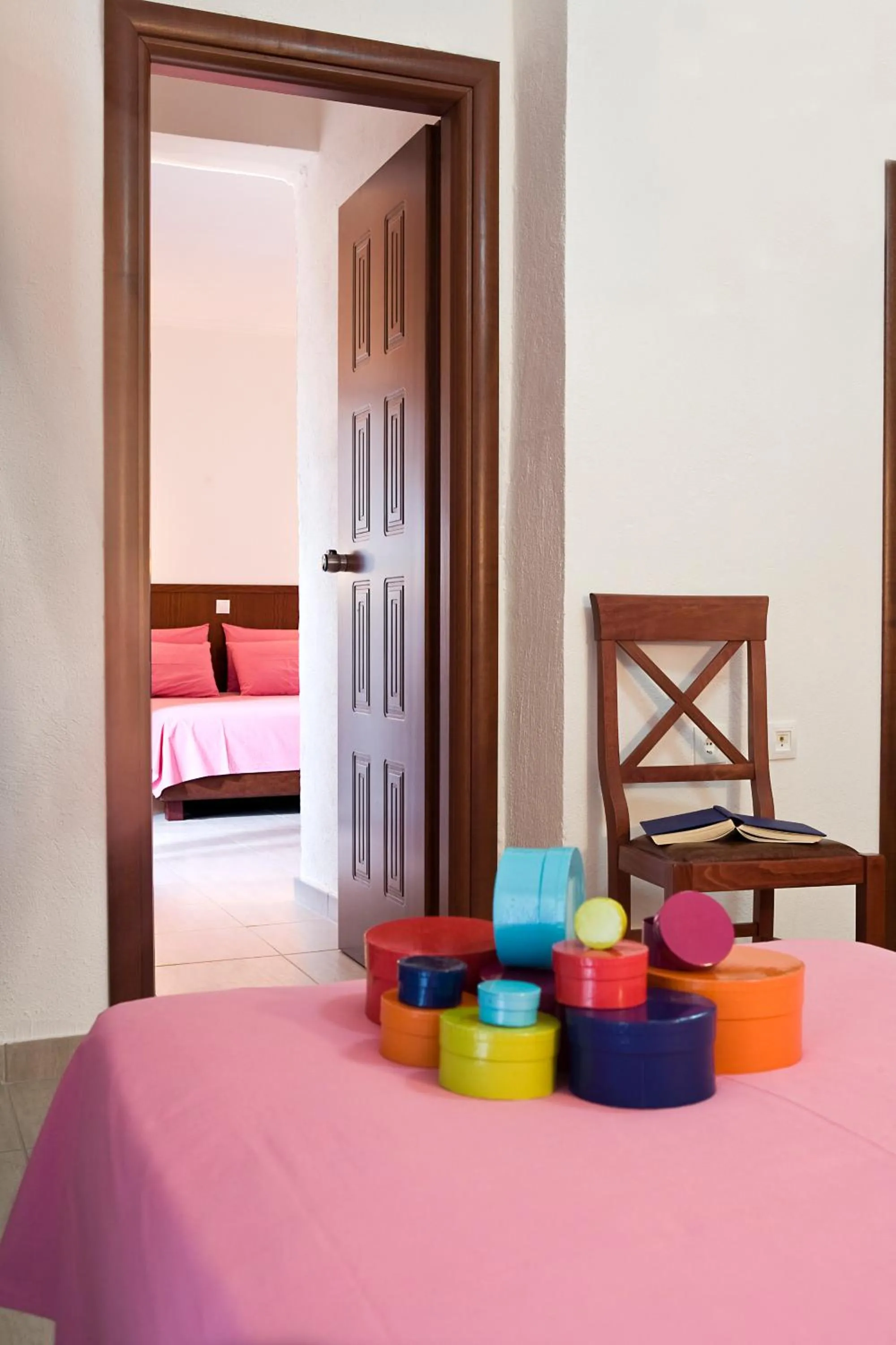 Bed in Stratos Hotel