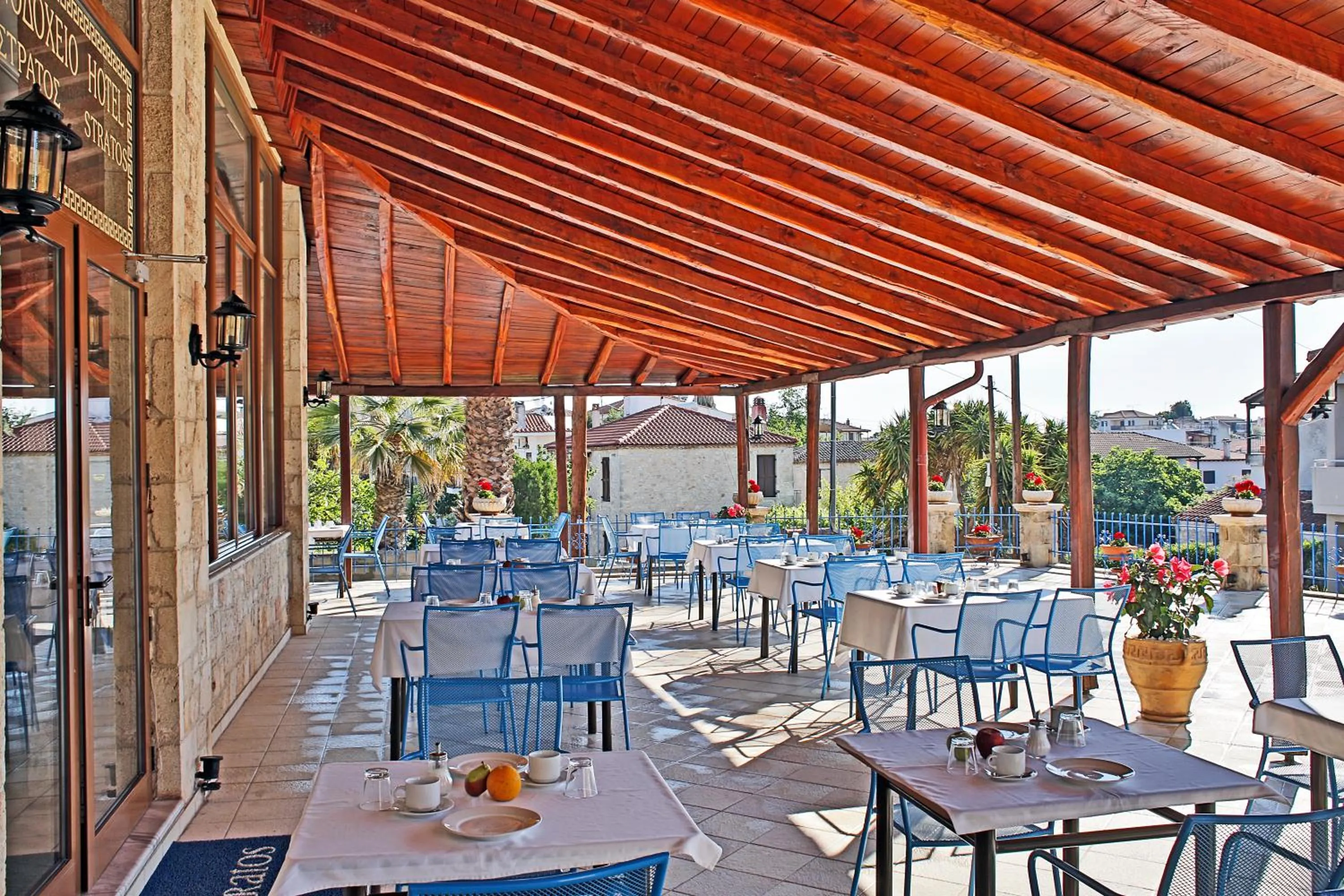Patio in Stratos Hotel