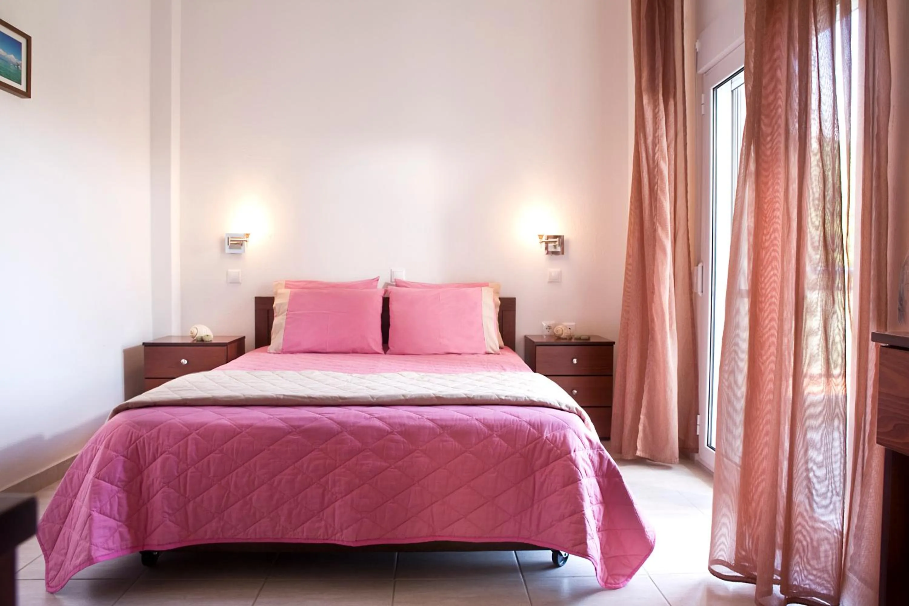 Bed in Stratos Hotel