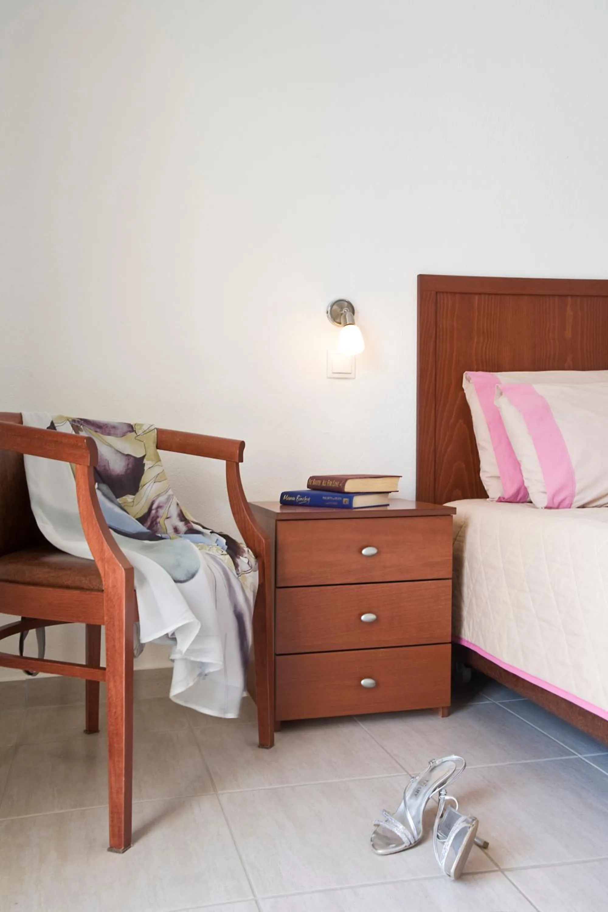 Bed in Stratos Hotel