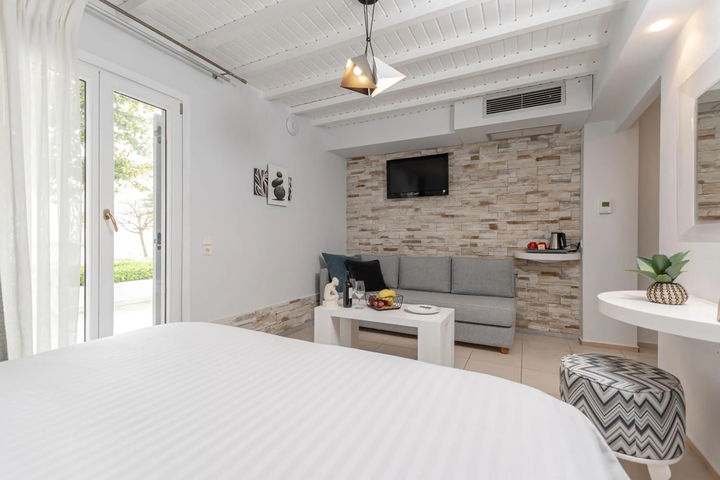 Bed in Galaxy Hotel Naxos Bed in Galaxy Hotel Naxos