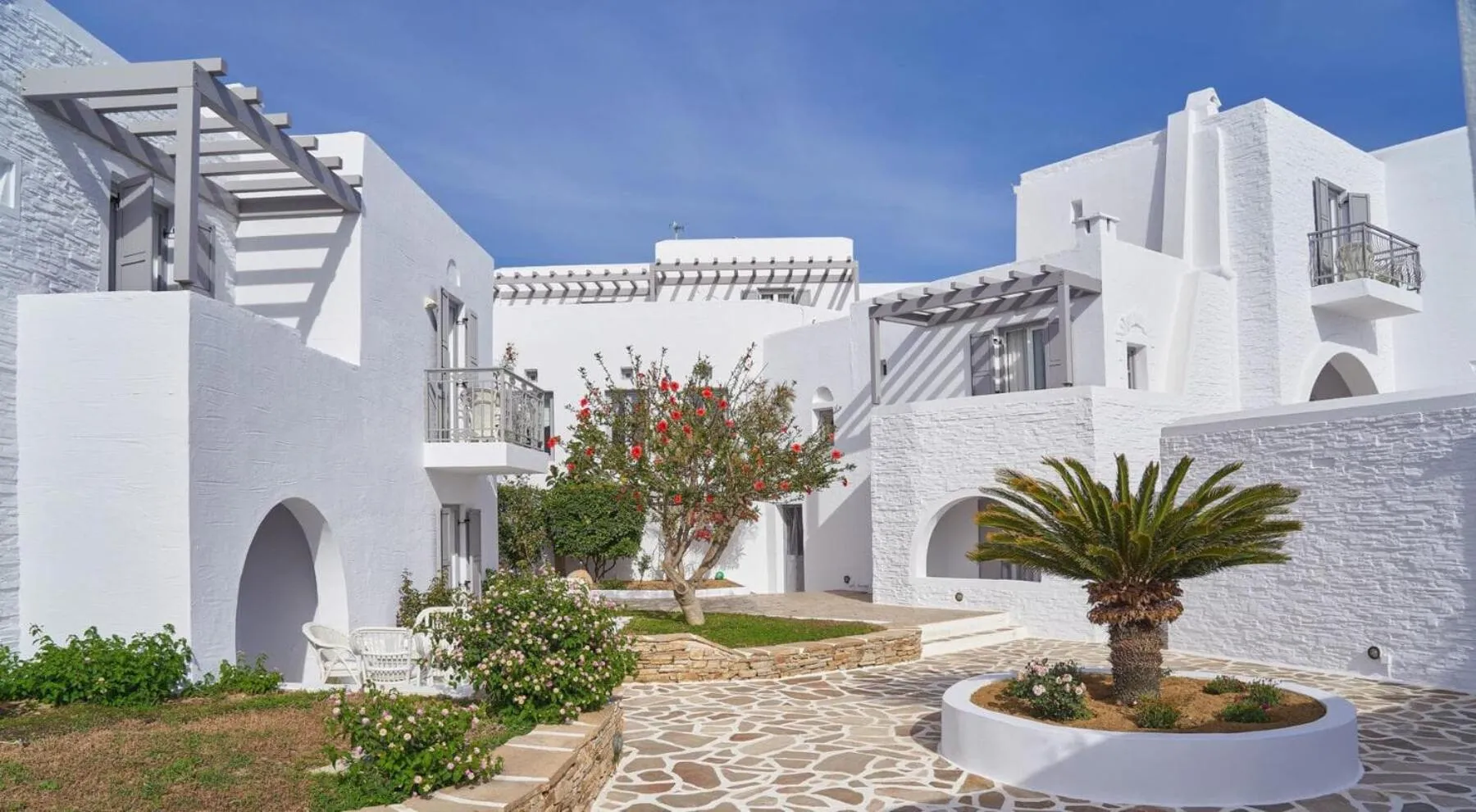 Property building in Galaxy Hotel Naxos