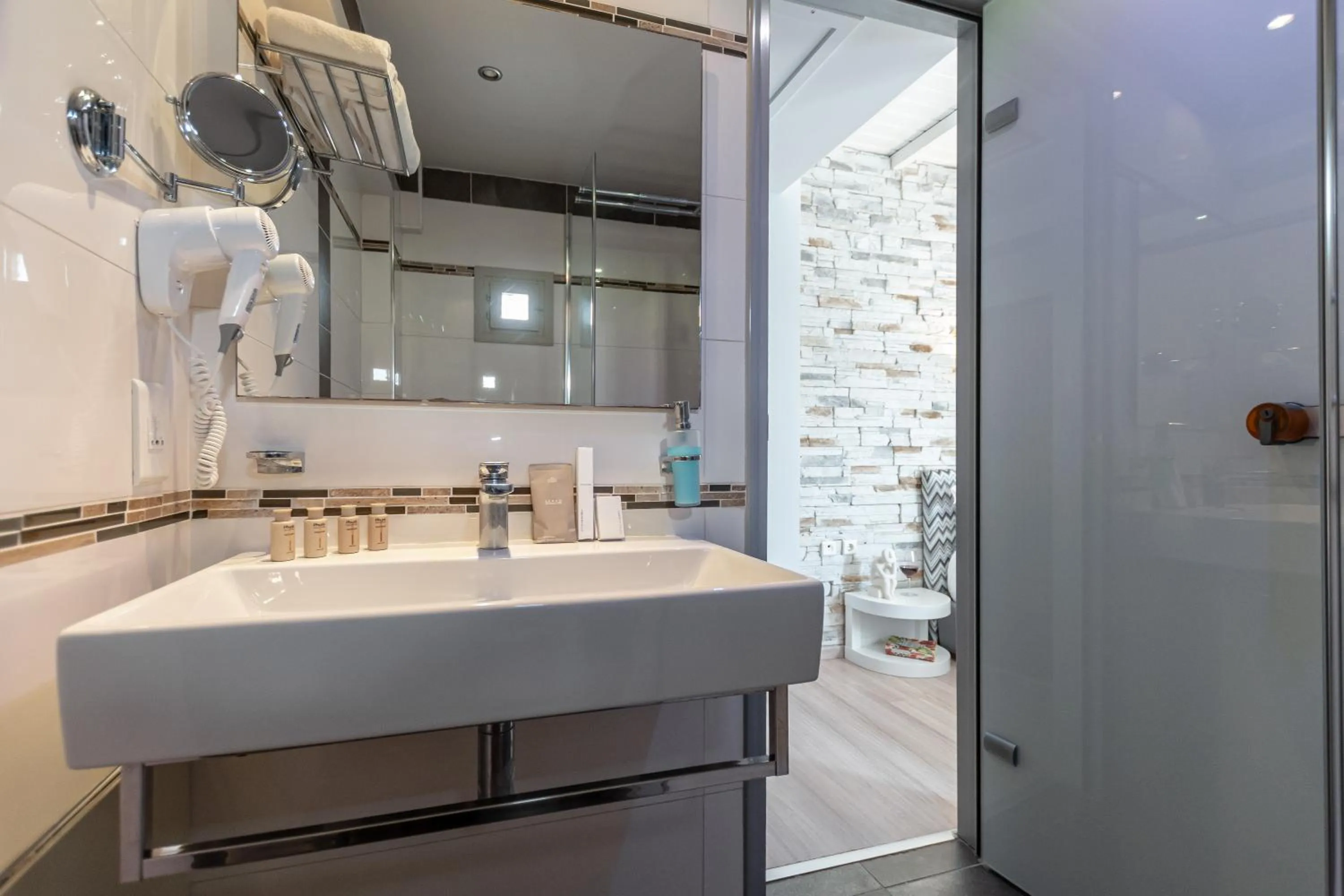 Bathroom in Galaxy Hotel Naxos