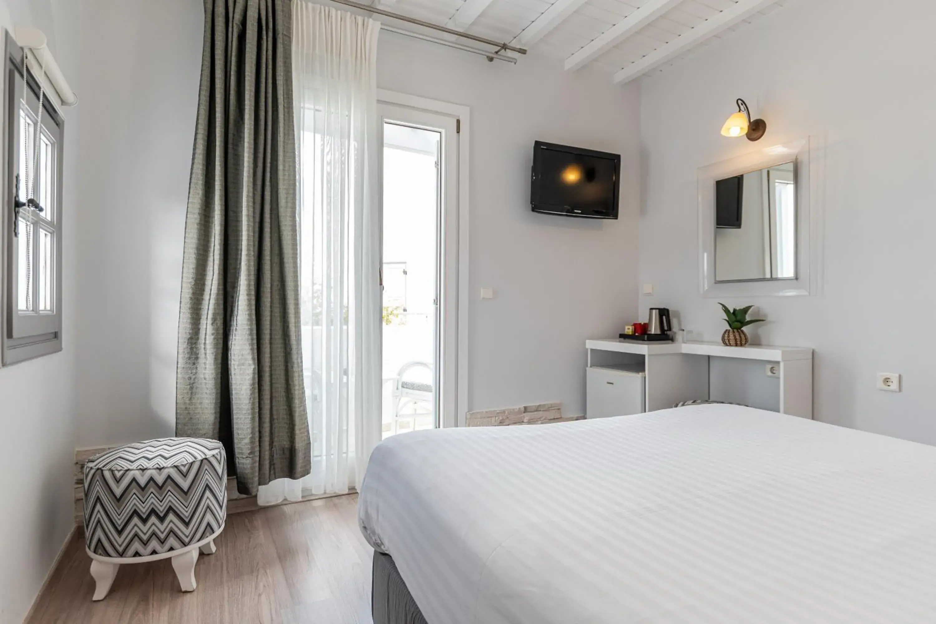 Bed in Galaxy Hotel Naxos Bed in Galaxy Hotel Naxos