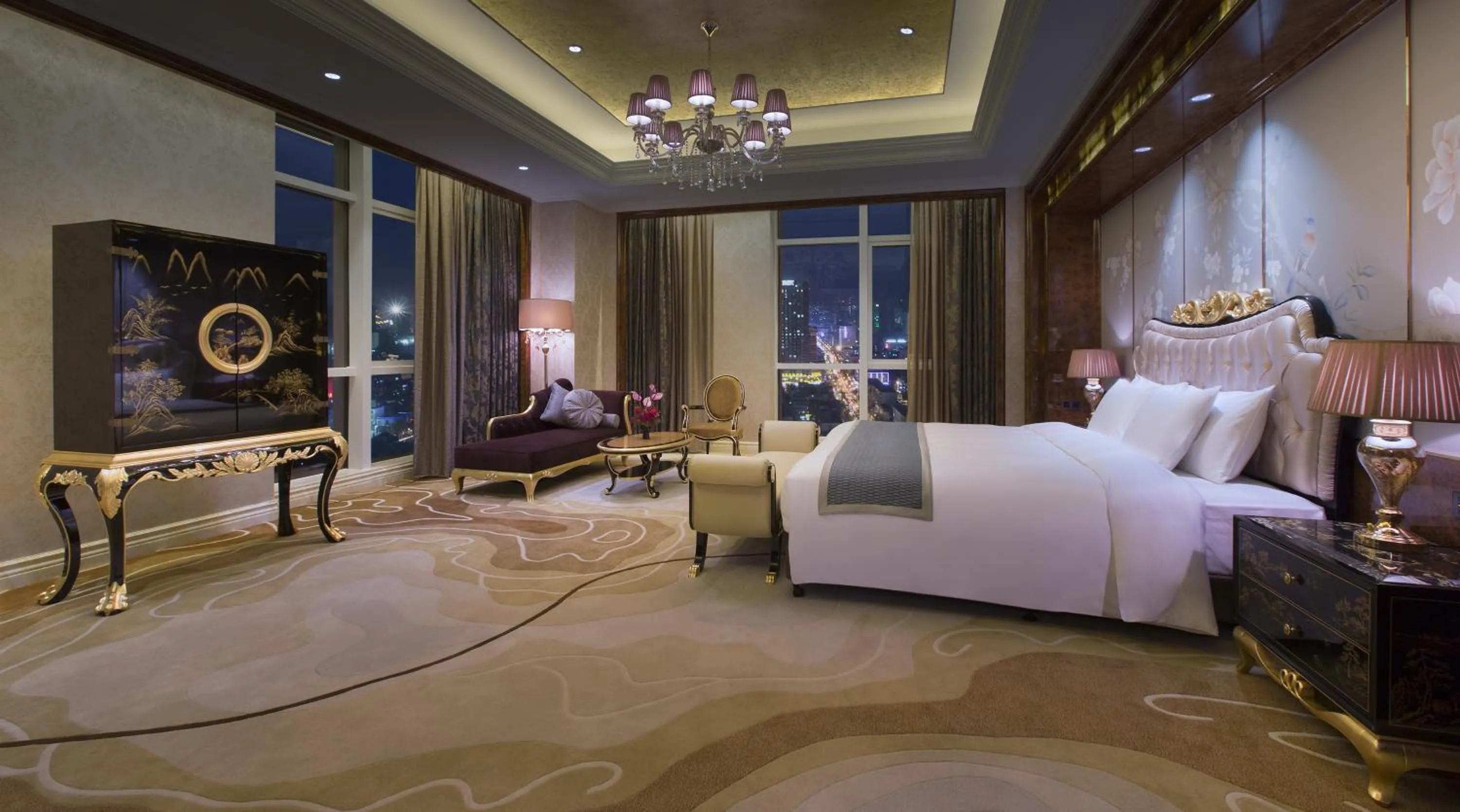 Photo of the whole room, Bed in Wanda Vista Nanning