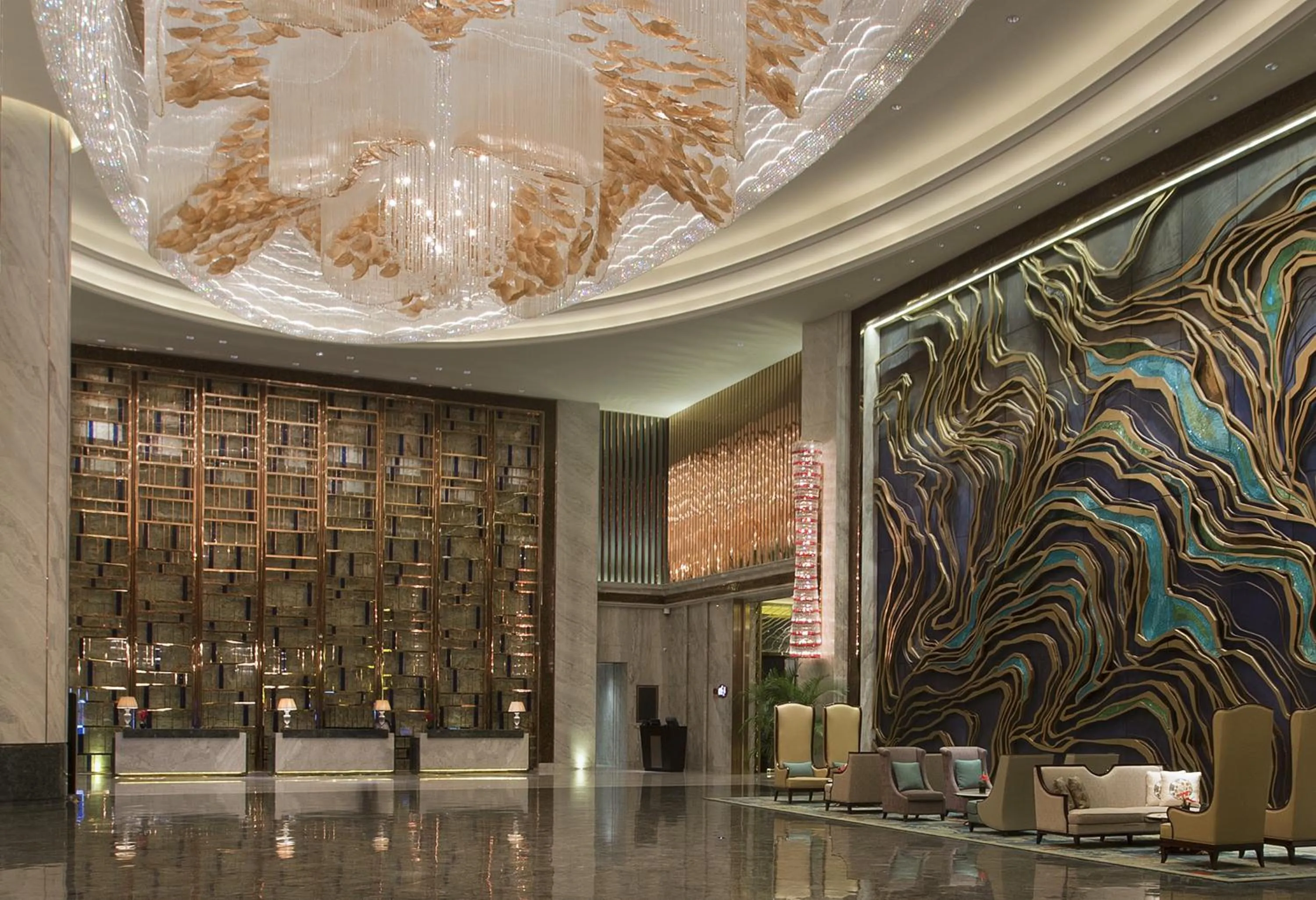 Decorative detail in Wanda Vista Nanning