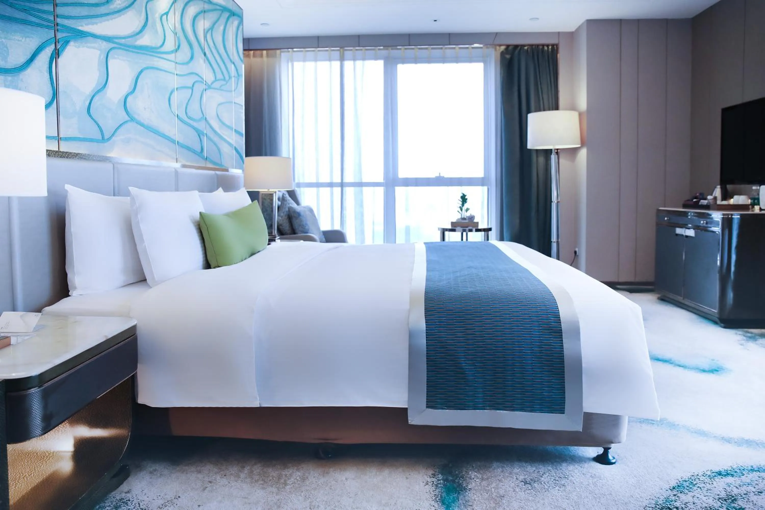 Photo of the whole room, Bed in Wanda Vista Nanning