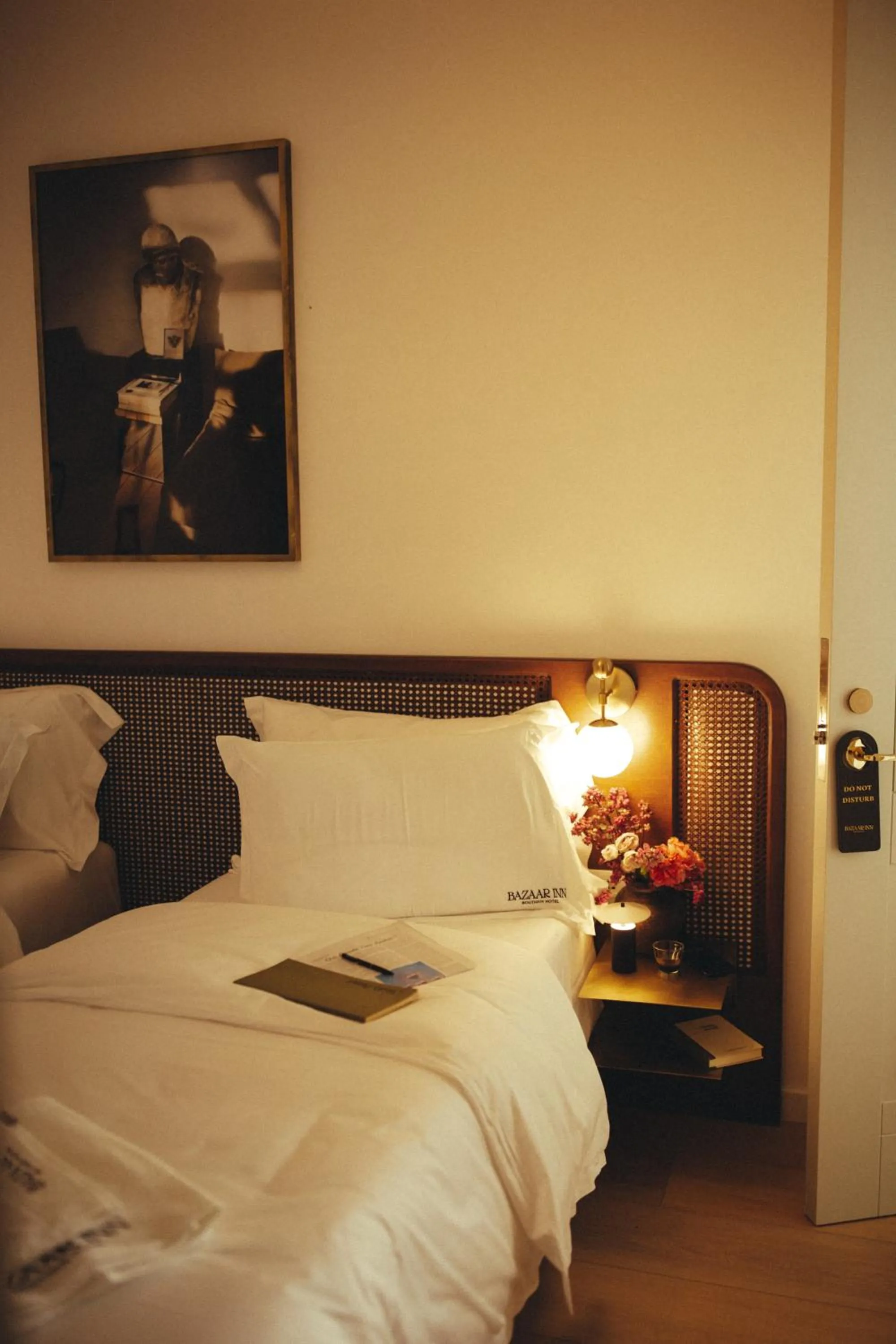 Bed in Bazaar Inn Hotel