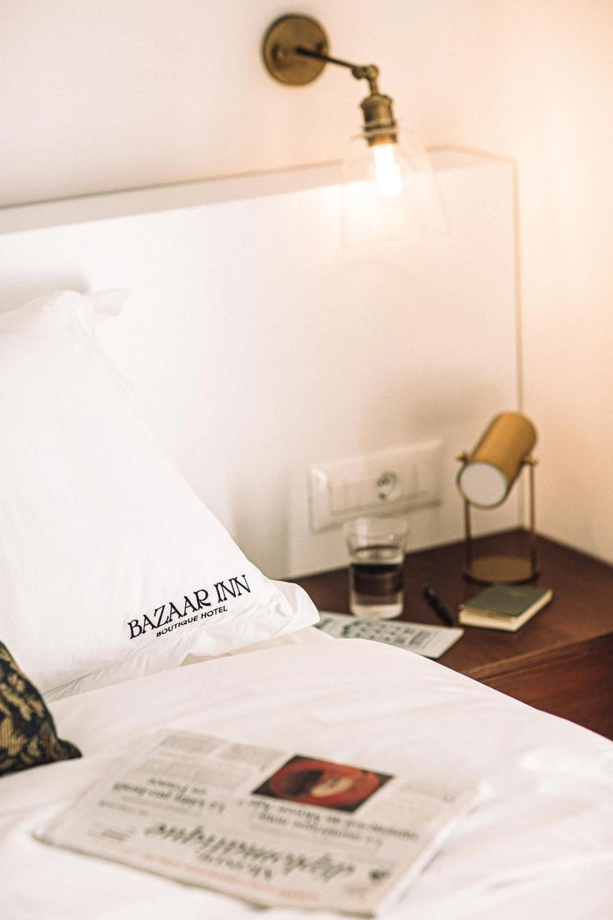 Bed in Bazaar Inn Hotel