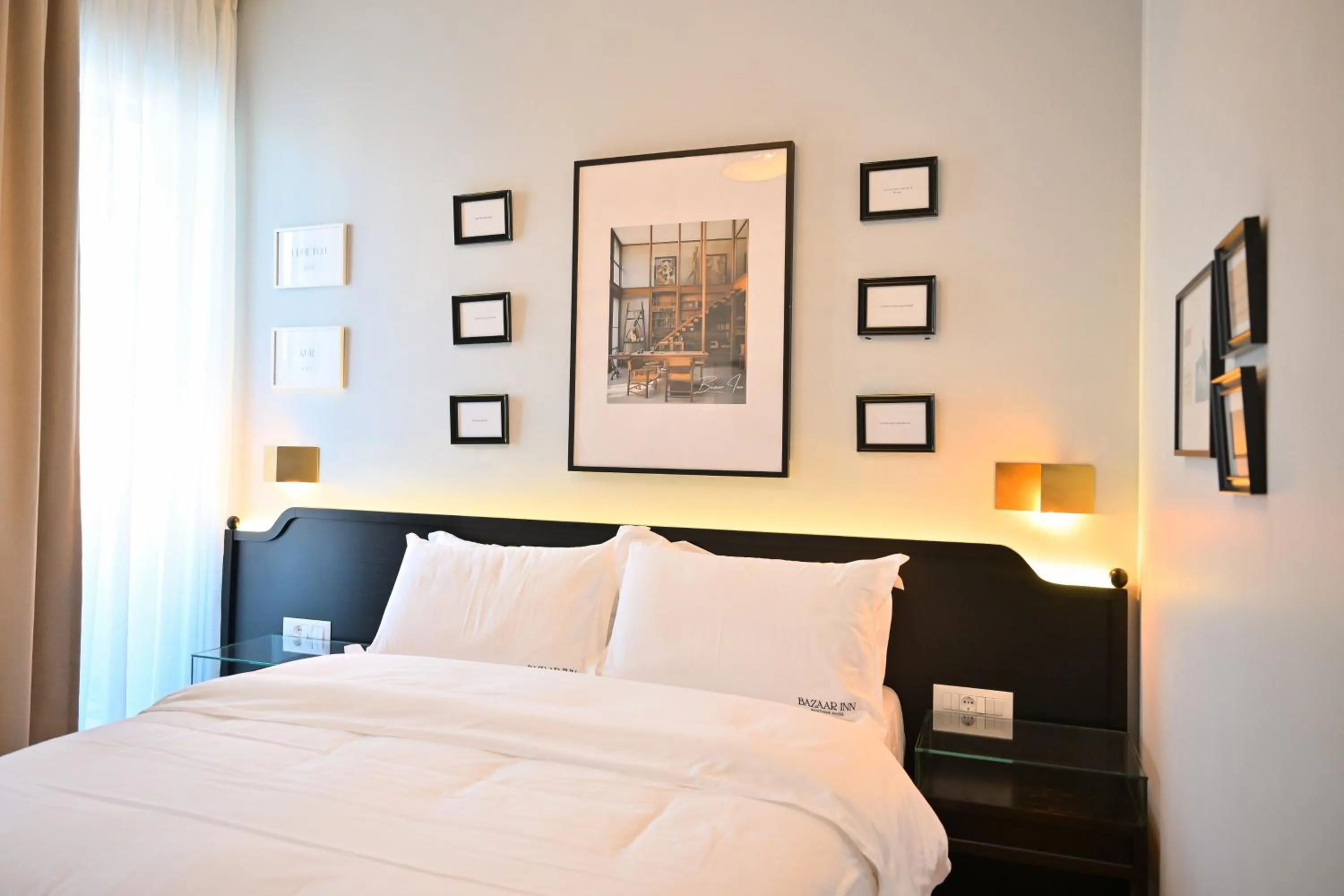 Bed in Bazaar Inn Hotel