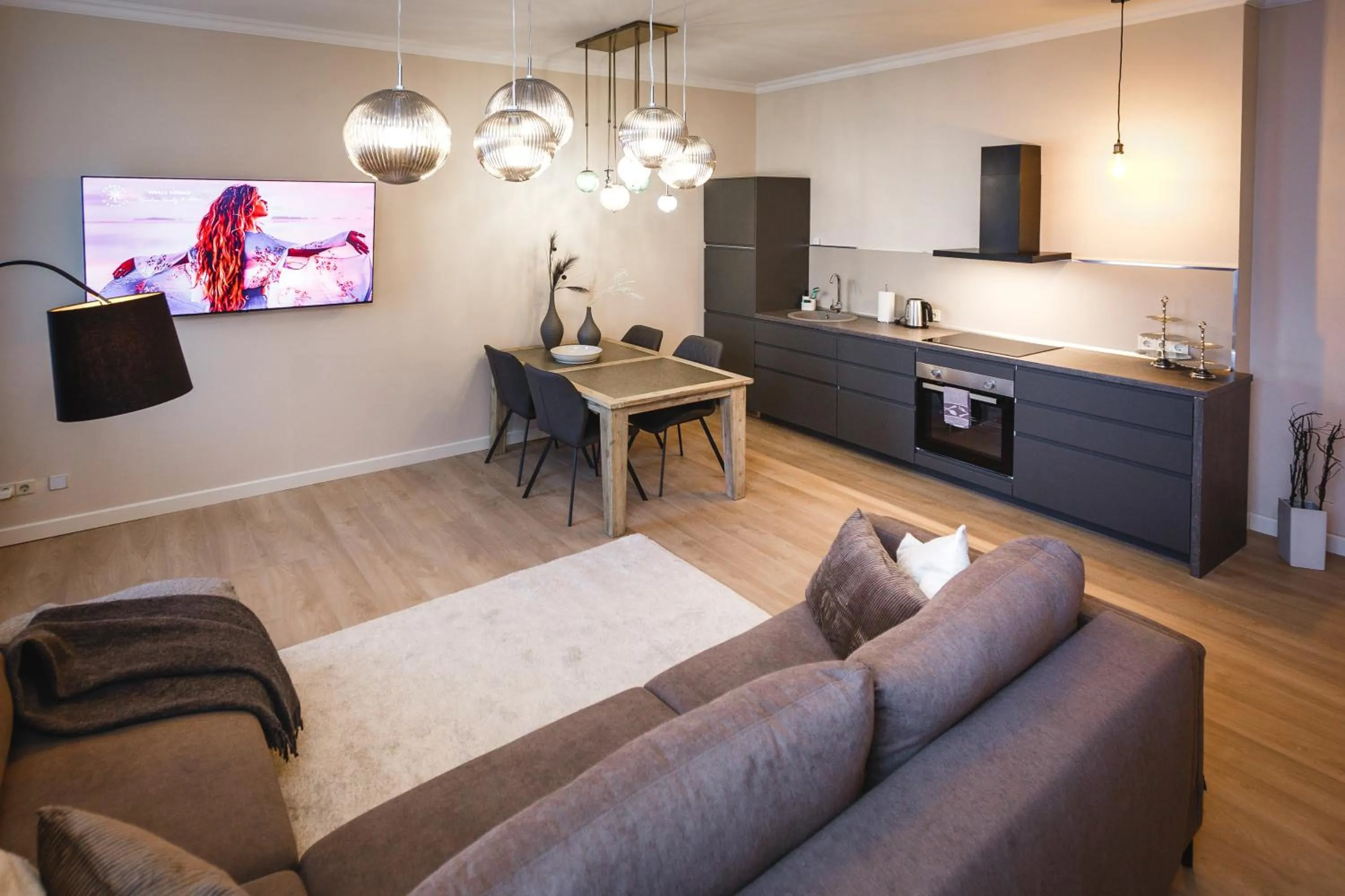 Living room in Bearsleys Downtown Apartments