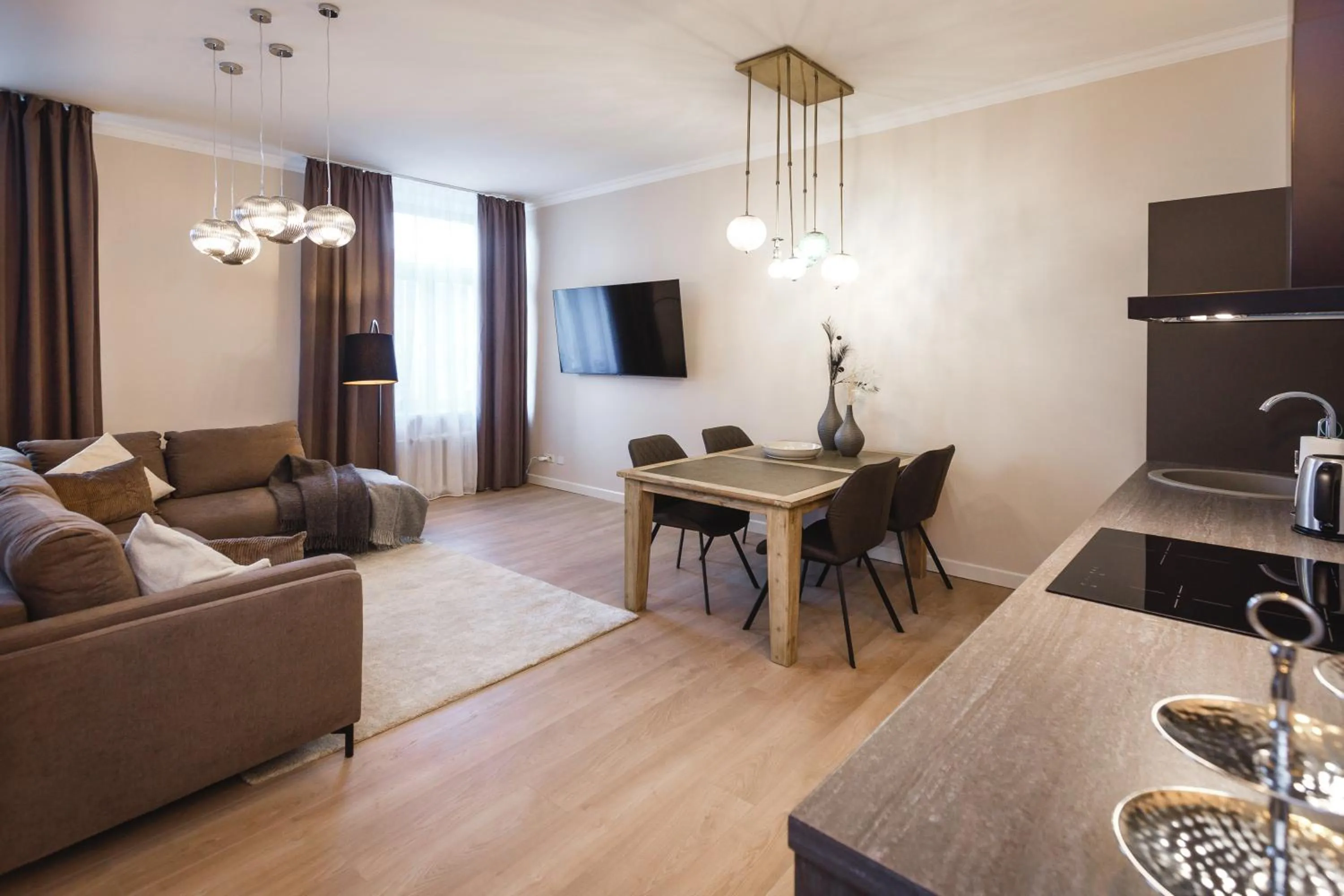 Living room in Bearsleys Downtown Apartments