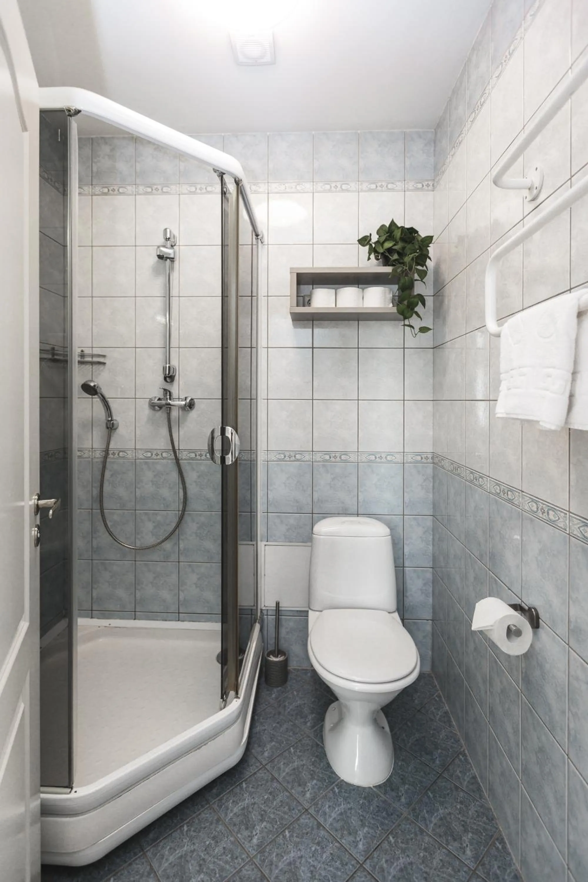 Shower in Bearsleys Downtown Apartments