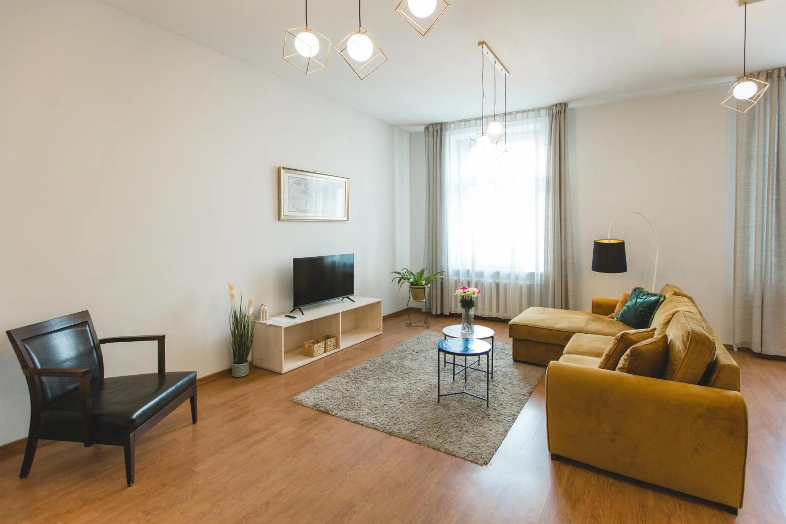 Living room in Bearsleys Downtown Apartments