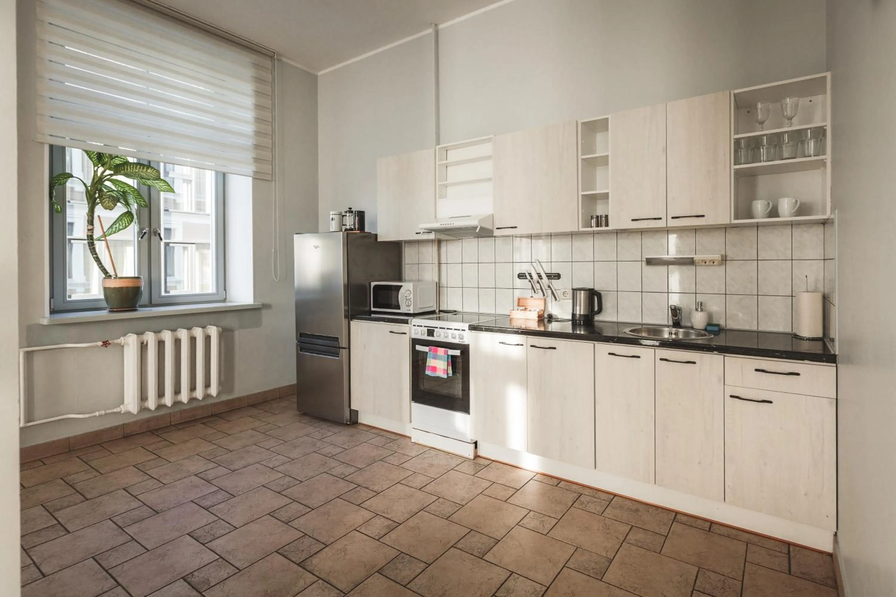 kitchen in Bearsleys Downtown Apartments