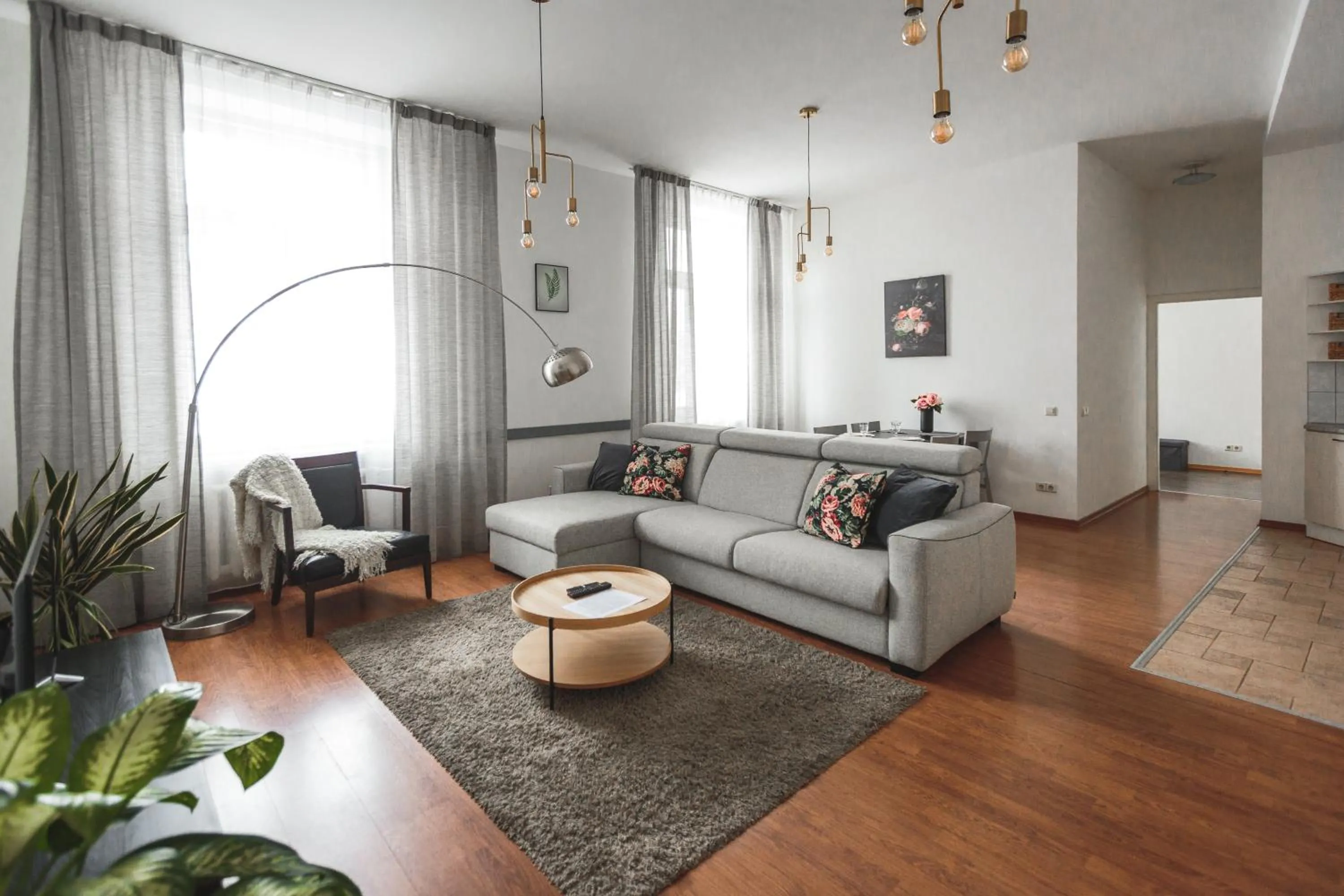 Living room in Bearsleys Downtown Apartments