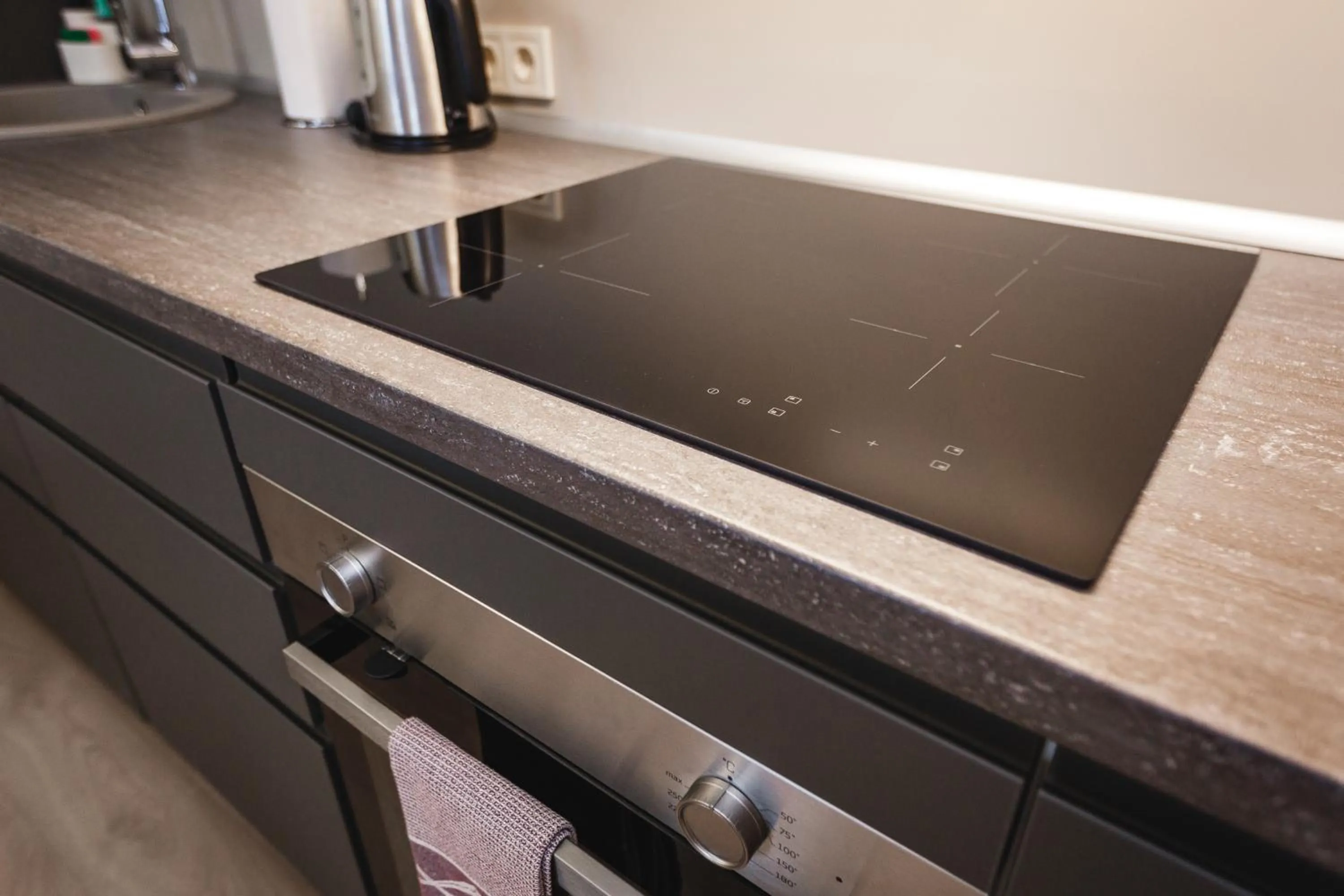 kitchen in Bearsleys Downtown Apartments