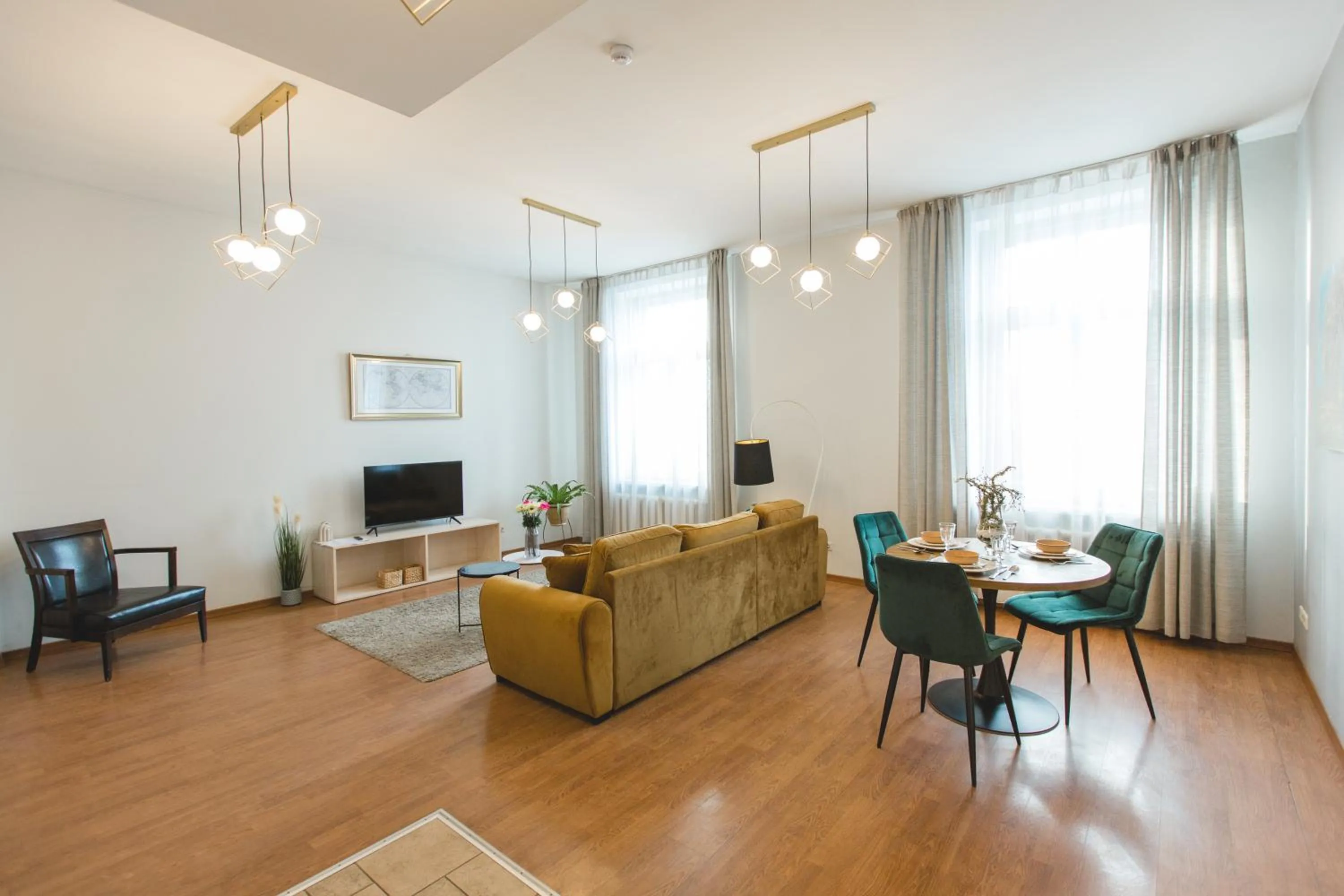 Living room in Bearsleys Downtown Apartments