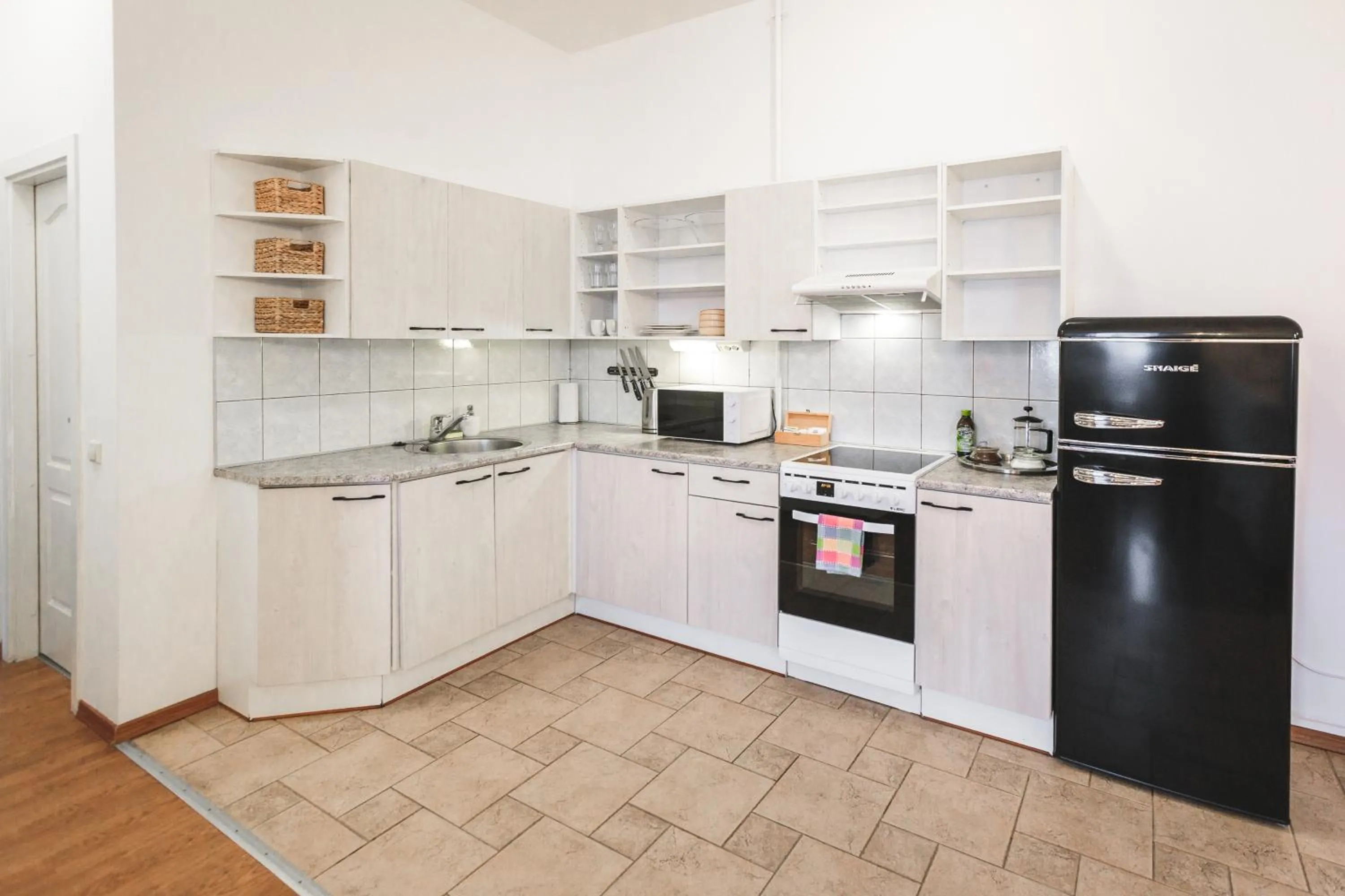 Kitchen or kitchenette in Bearsleys Downtown Apartments