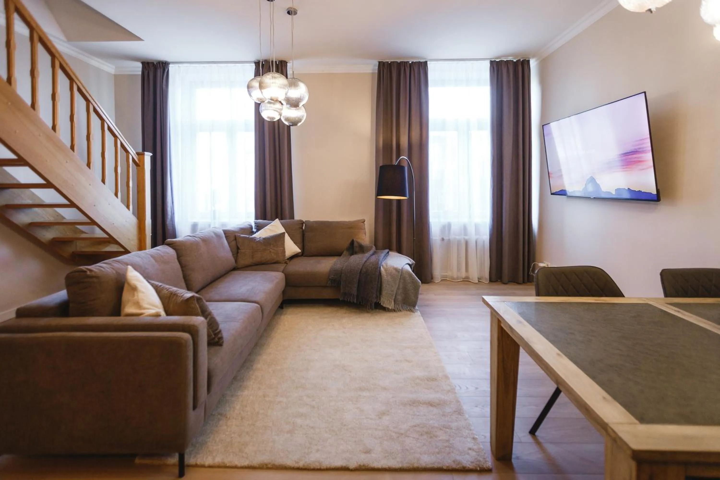 Living room in Bearsleys Downtown Apartments