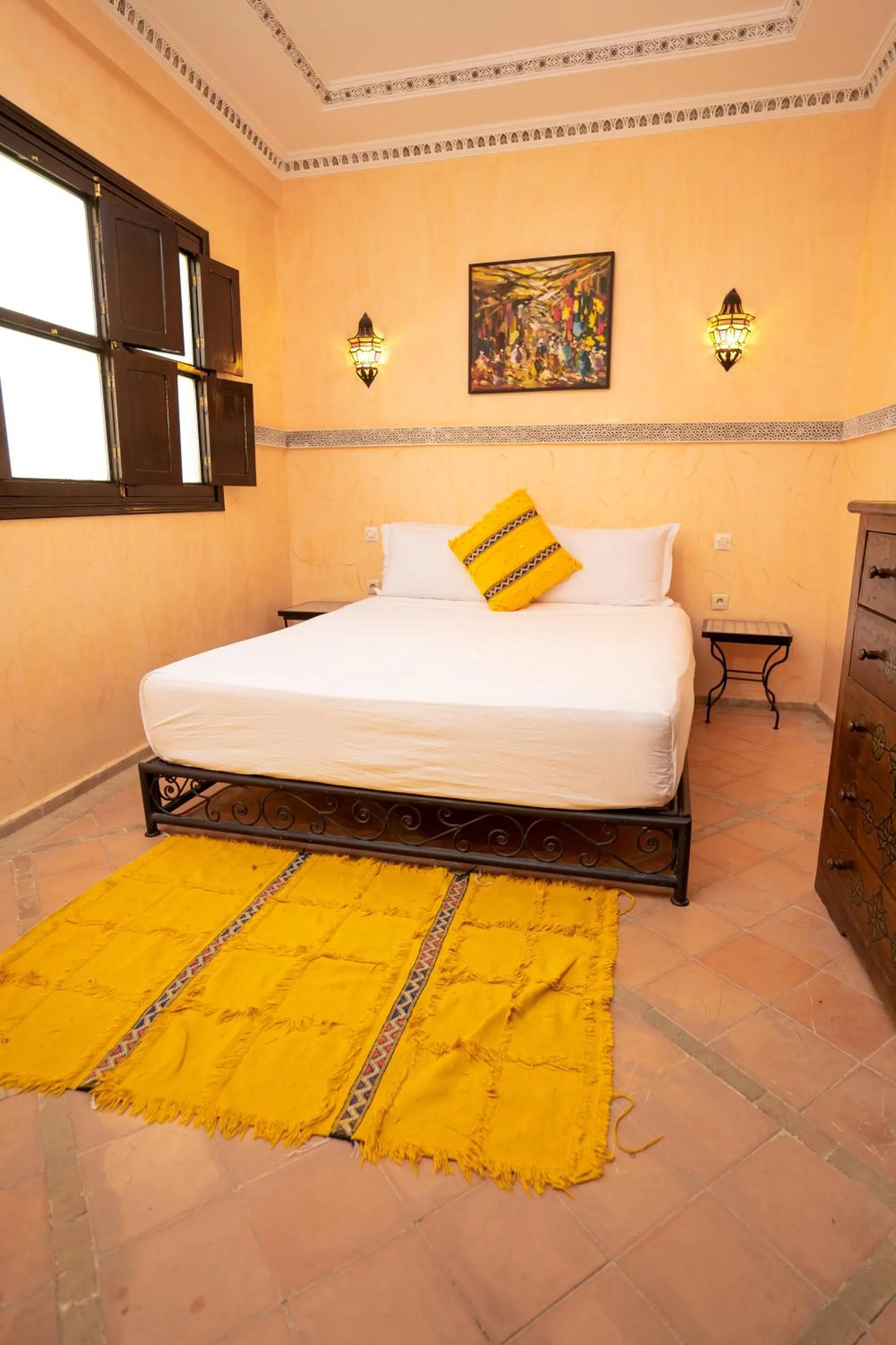 Bed in Riad Atlas Toyours