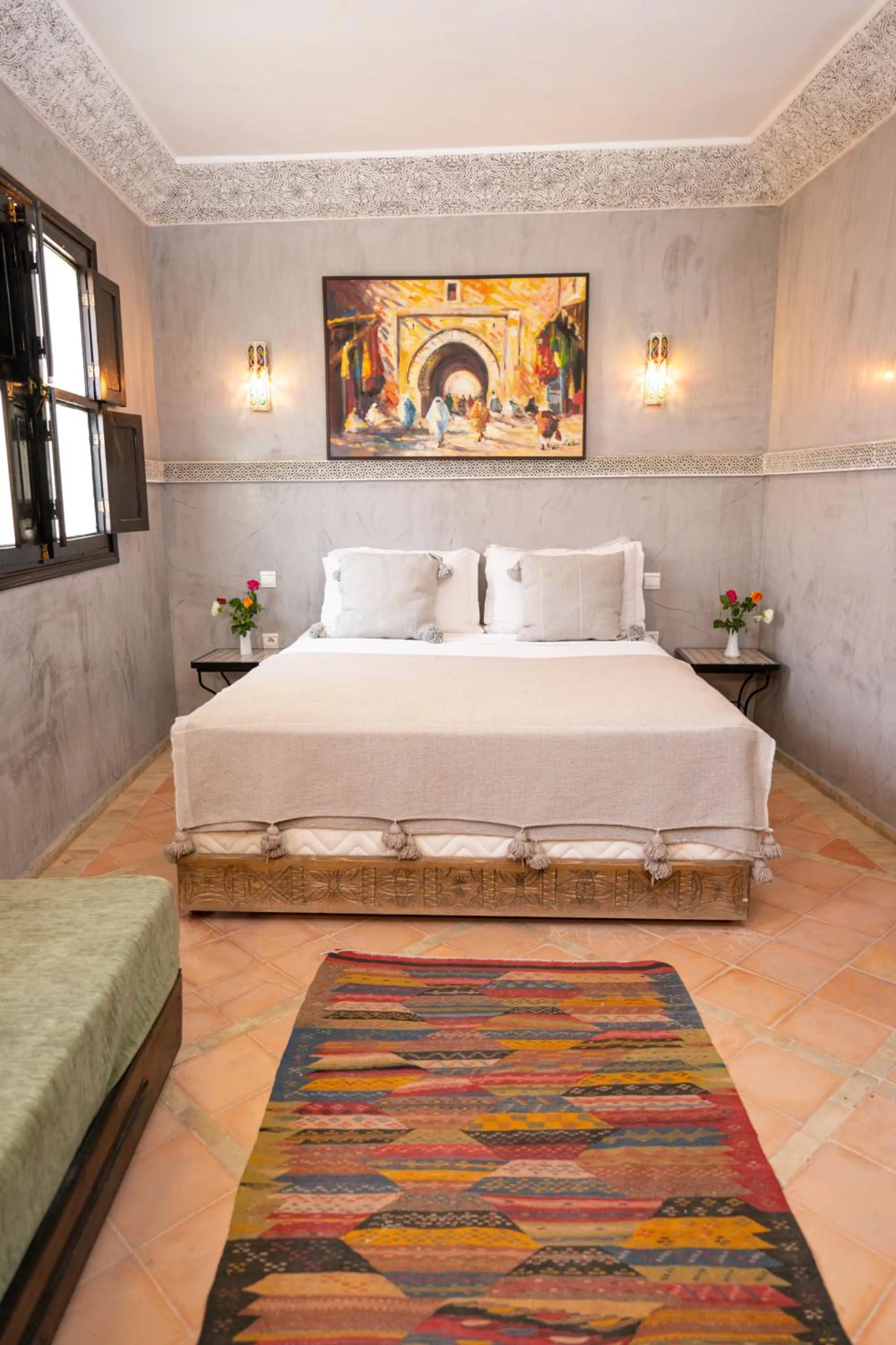 Bed in Riad Atlas Toyours
